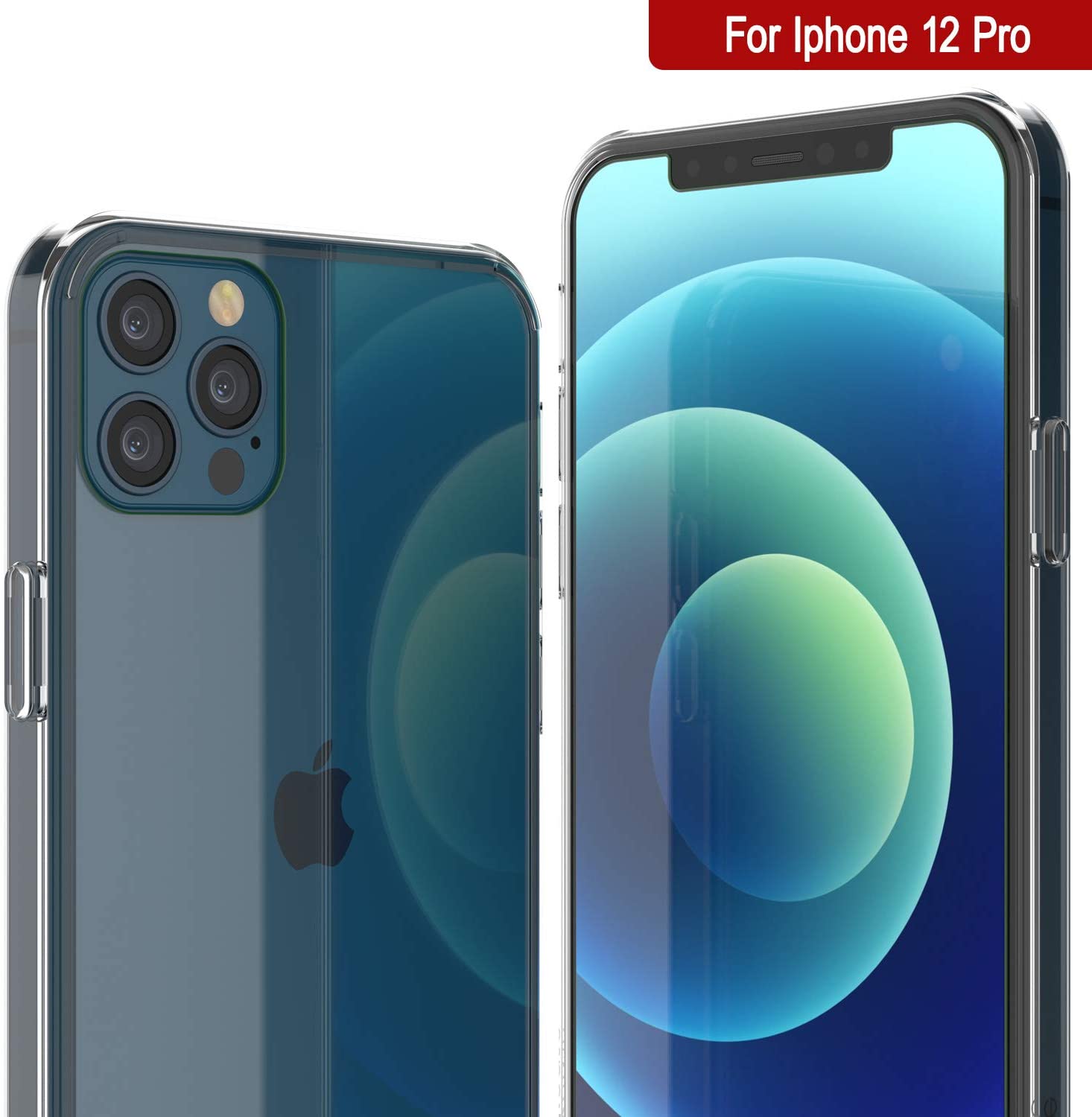 Capa para iPhone 12 Pro Punkcase® LUCID 2.0 Série Clear com Protetor de Tela SHIELD | Ajuste Ultra