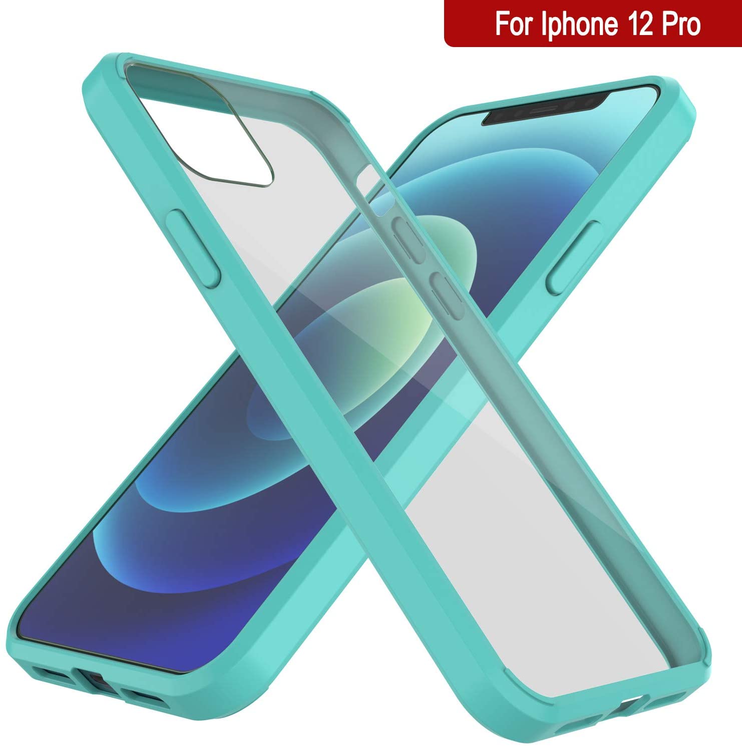 Capa para iPhone 13 Pro Punkcase® Série Teal LUCID 2.0 com Protetor de Tela PUNK SHIELD | Ajuste Ultra