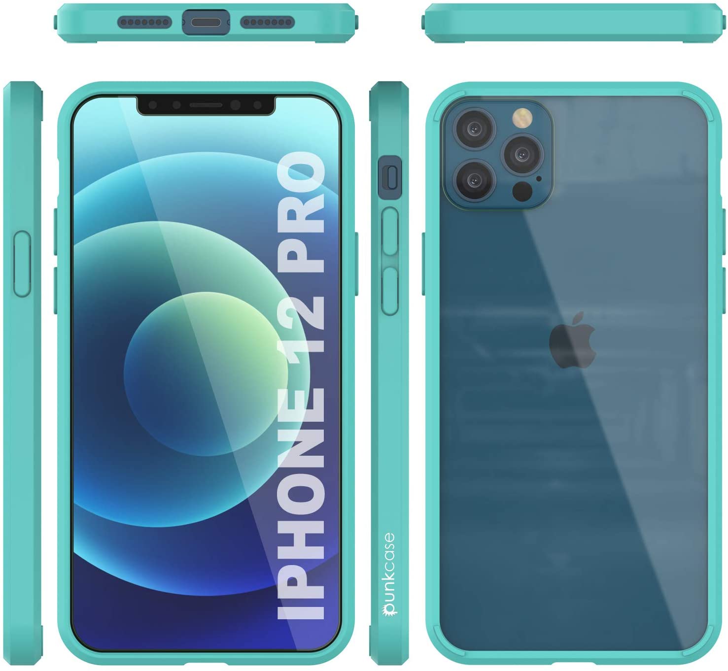 Capa para iPhone 13 Pro Punkcase® Série Teal LUCID 2.0 com Protetor de Tela PUNK SHIELD | Ajuste Ultra