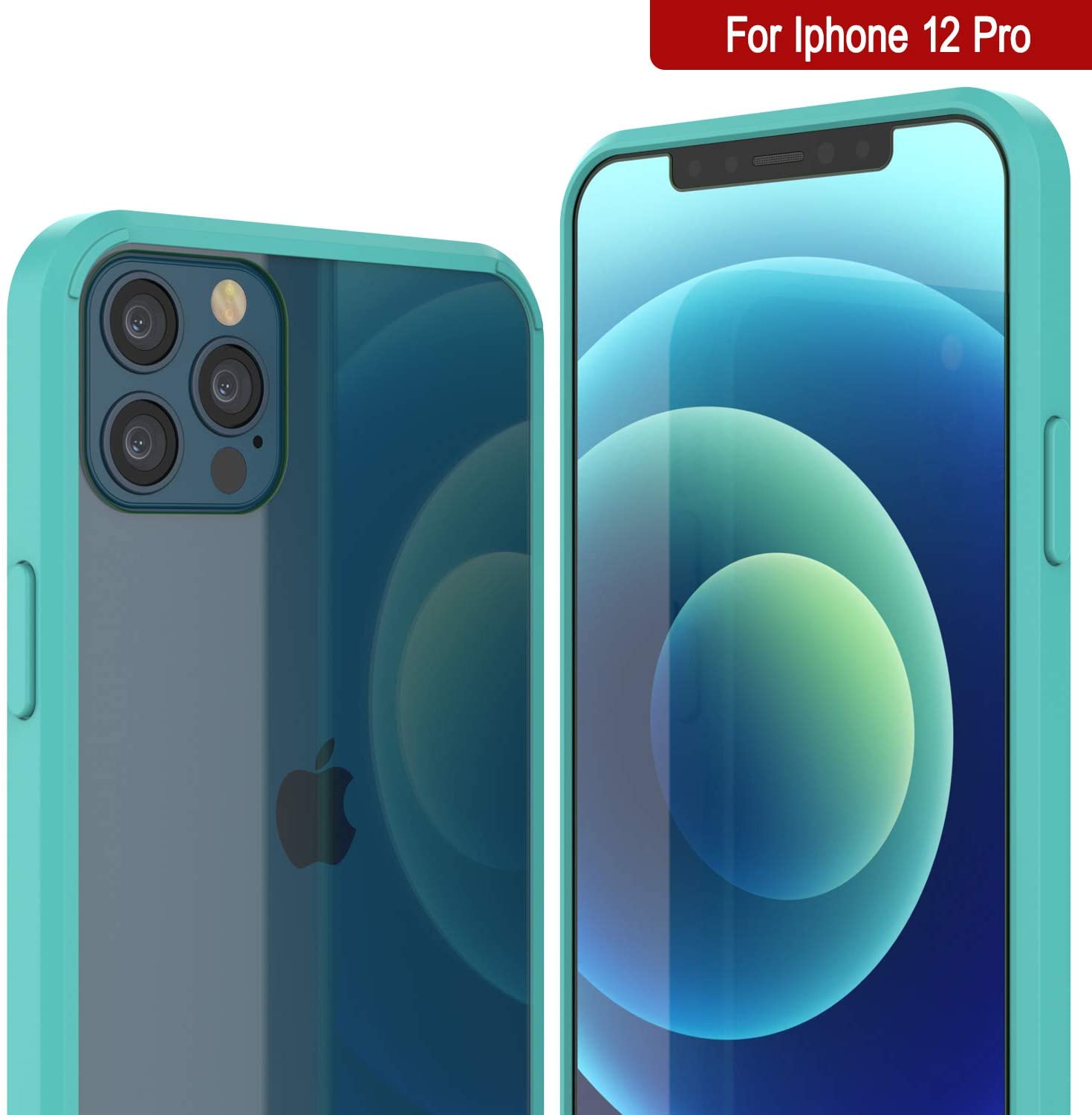 Capa para iPhone 13 Pro Punkcase® Série Teal LUCID 2.0 com Protetor de Tela PUNK SHIELD | Ajuste Ultra