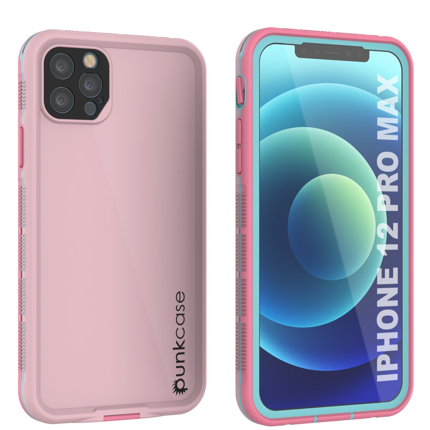 Capa à prova d'água Punkcase para iPhone 13 Pro Max [Série Aqua] Cobertura Armor [Rosa]