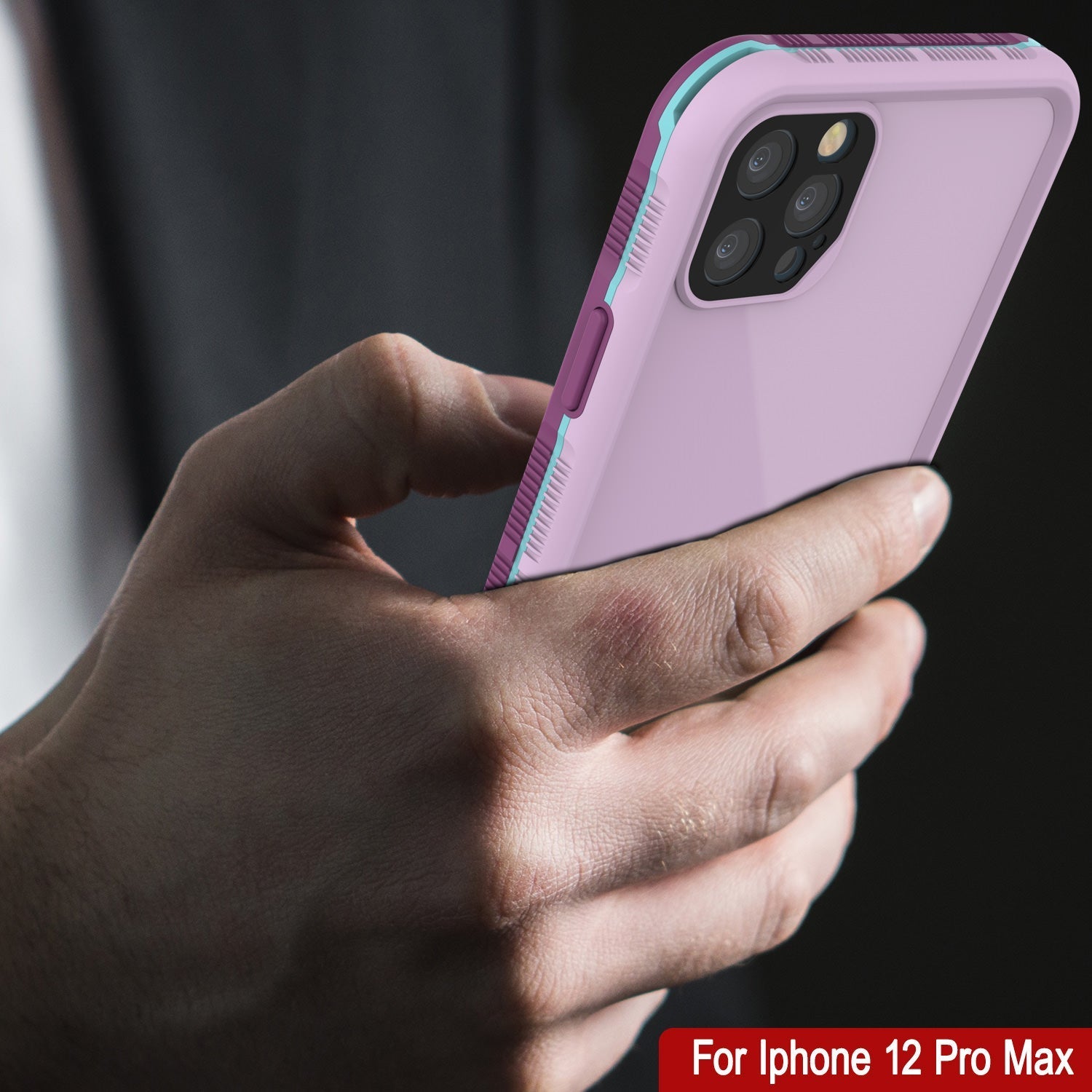 Capa à prova d'água Punkcase para iPhone 13 Pro Max [Série Aqua] Cobertura de Armadura [Azul]