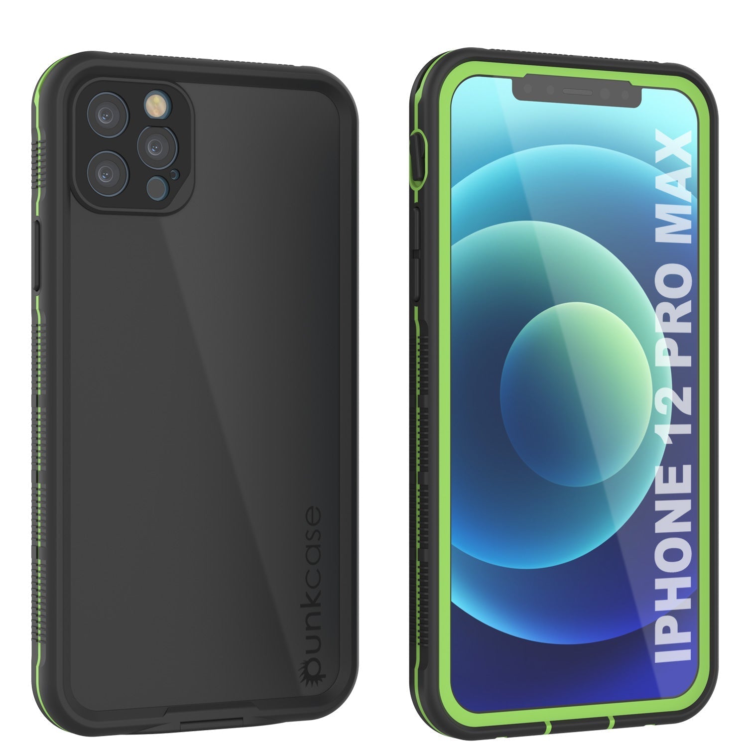 Capa à prova d'água Punkcase para iPhone 13 Pro Max [Série Aqua] Capa de Armadura [Preto]