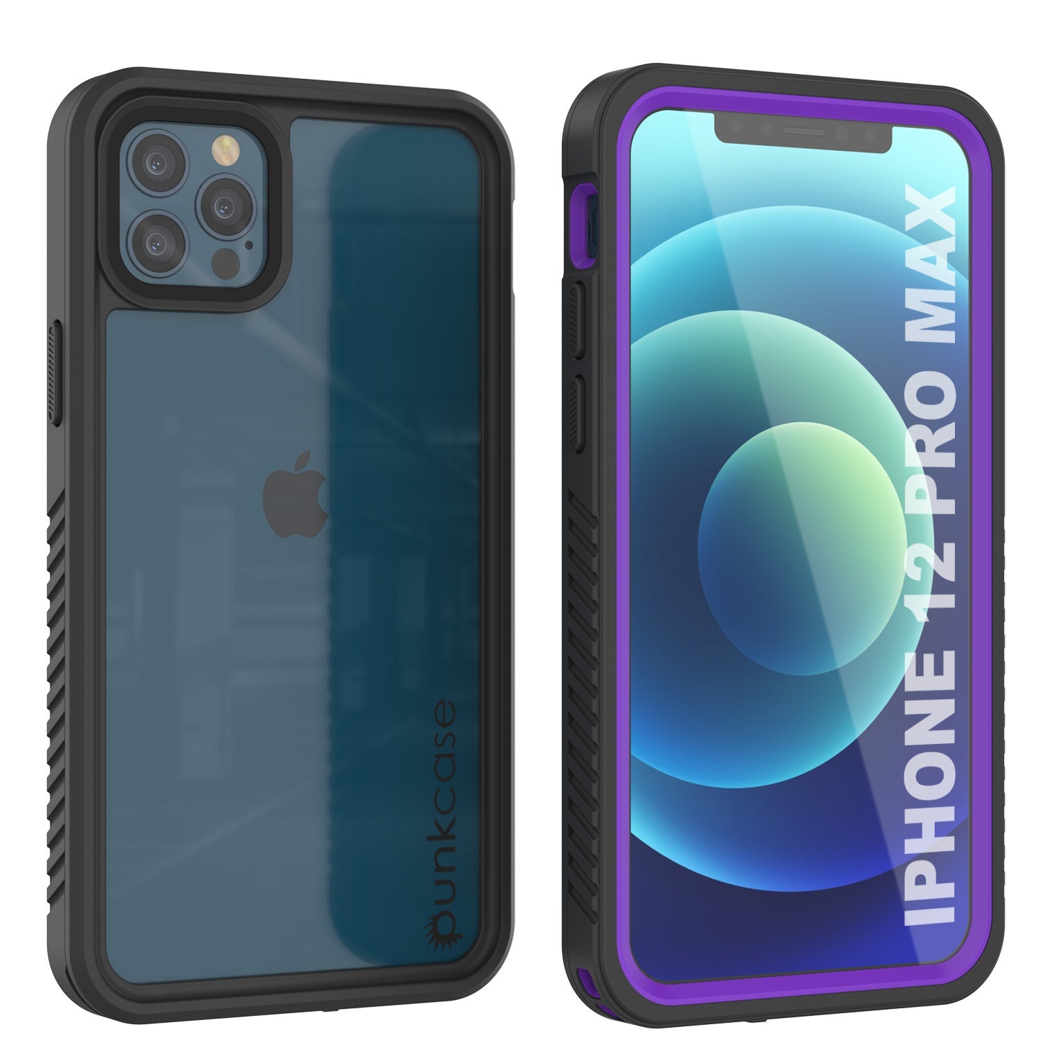 Capa à Prova d'Água para iPhone 12 Pro Max, Punkcase [Série Extrema] Armadura com Protetor de Tela Integrado [Roxo]