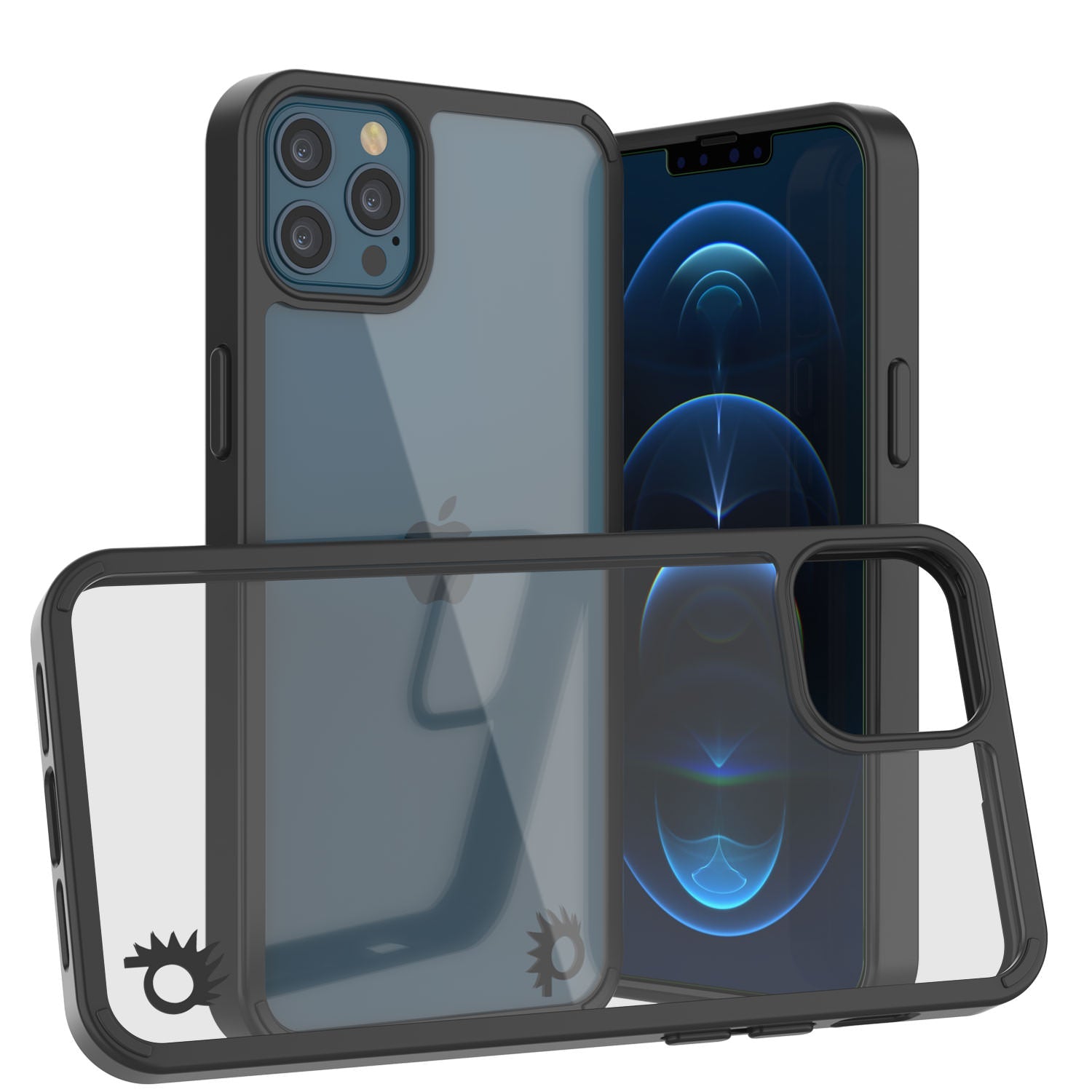 Capa iPhone 13 Pro Punkcase® LUCID 2.0 Série Black com Protetor de Tela PUNK SHIELD | Ultra Fit