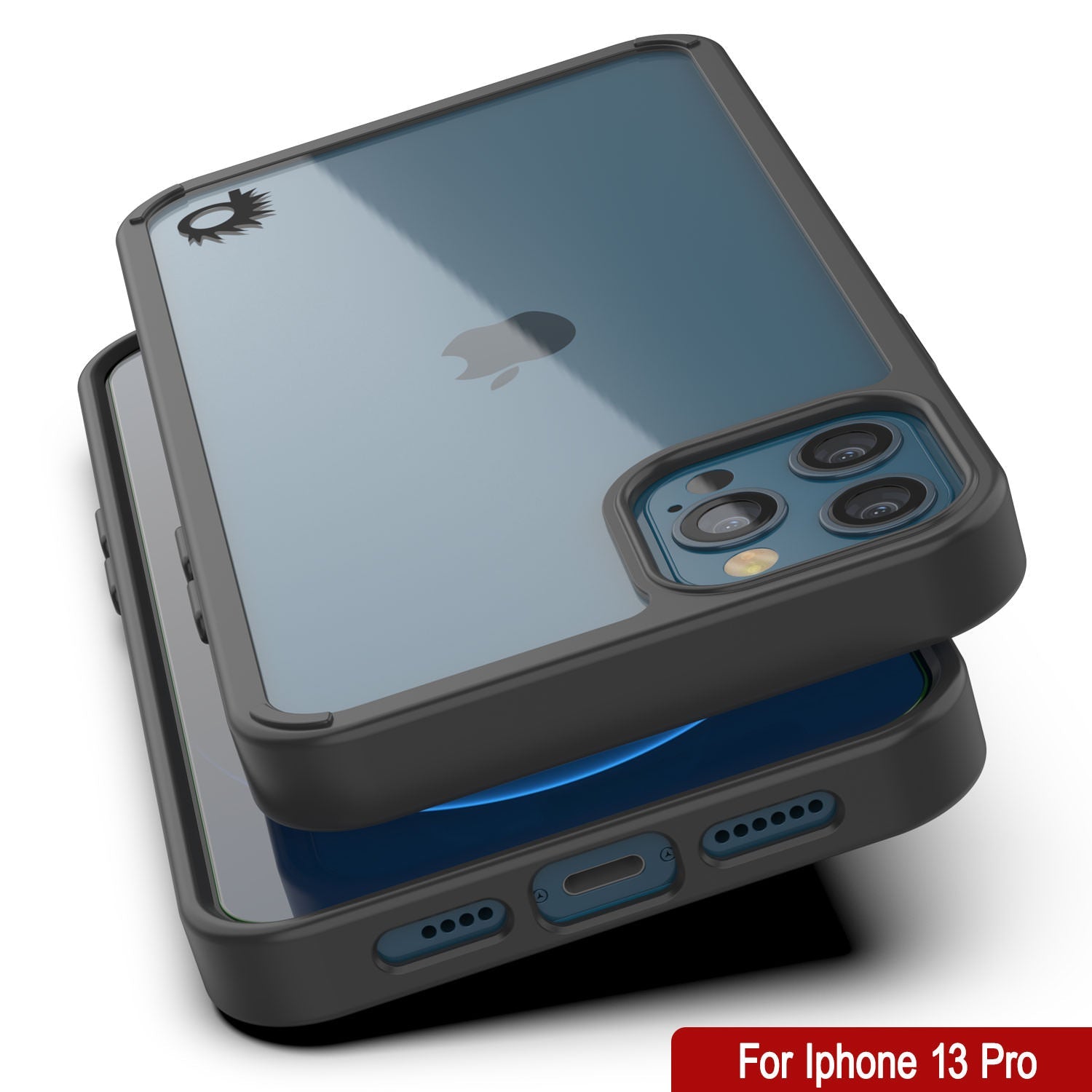 Capa iPhone 13 Pro Punkcase® LUCID 2.0 Série Black com Protetor de Tela PUNK SHIELD | Ultra Fit