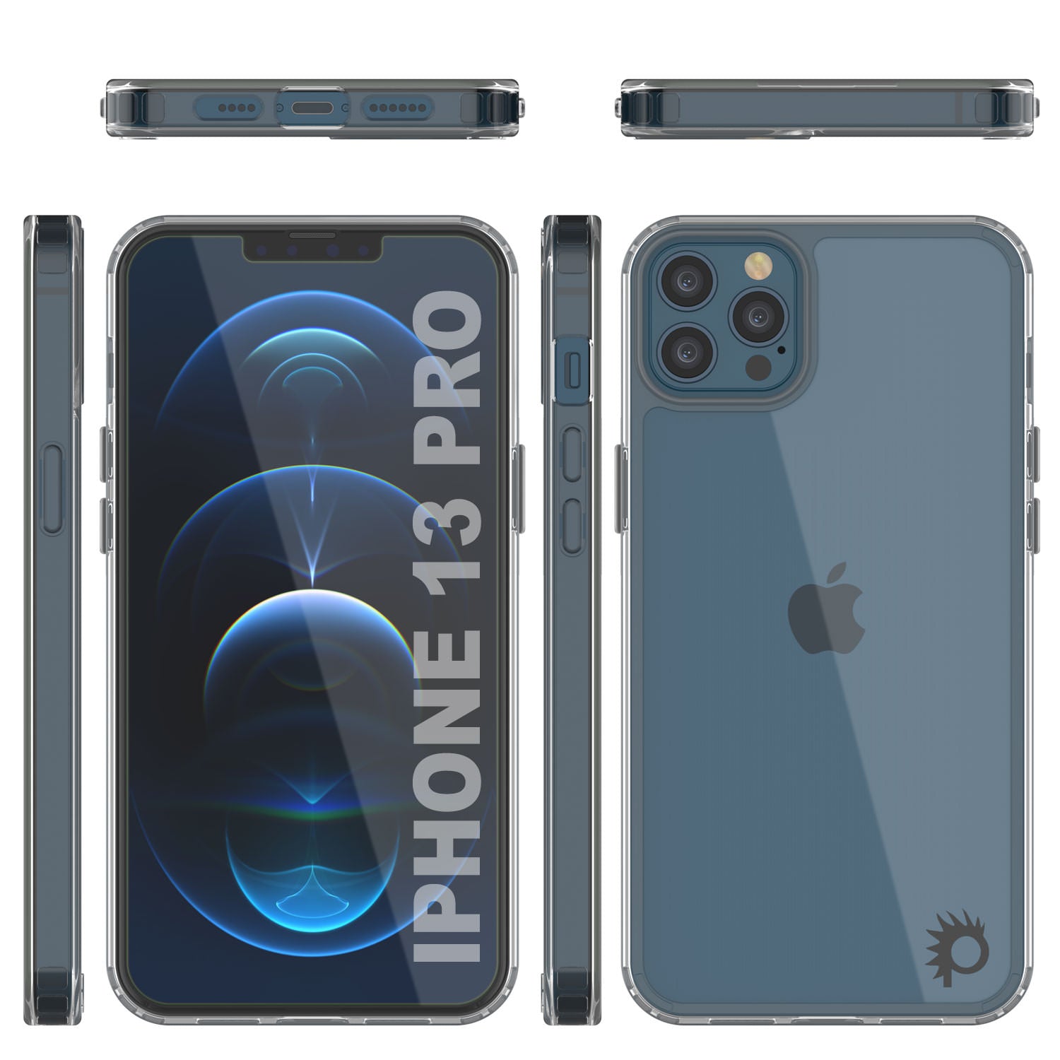 Capa iPhone 13 Pro Punkcase® LUCID 2.0 Clear Series com Protetor de Tela SHIELD | Ajuste Ultra