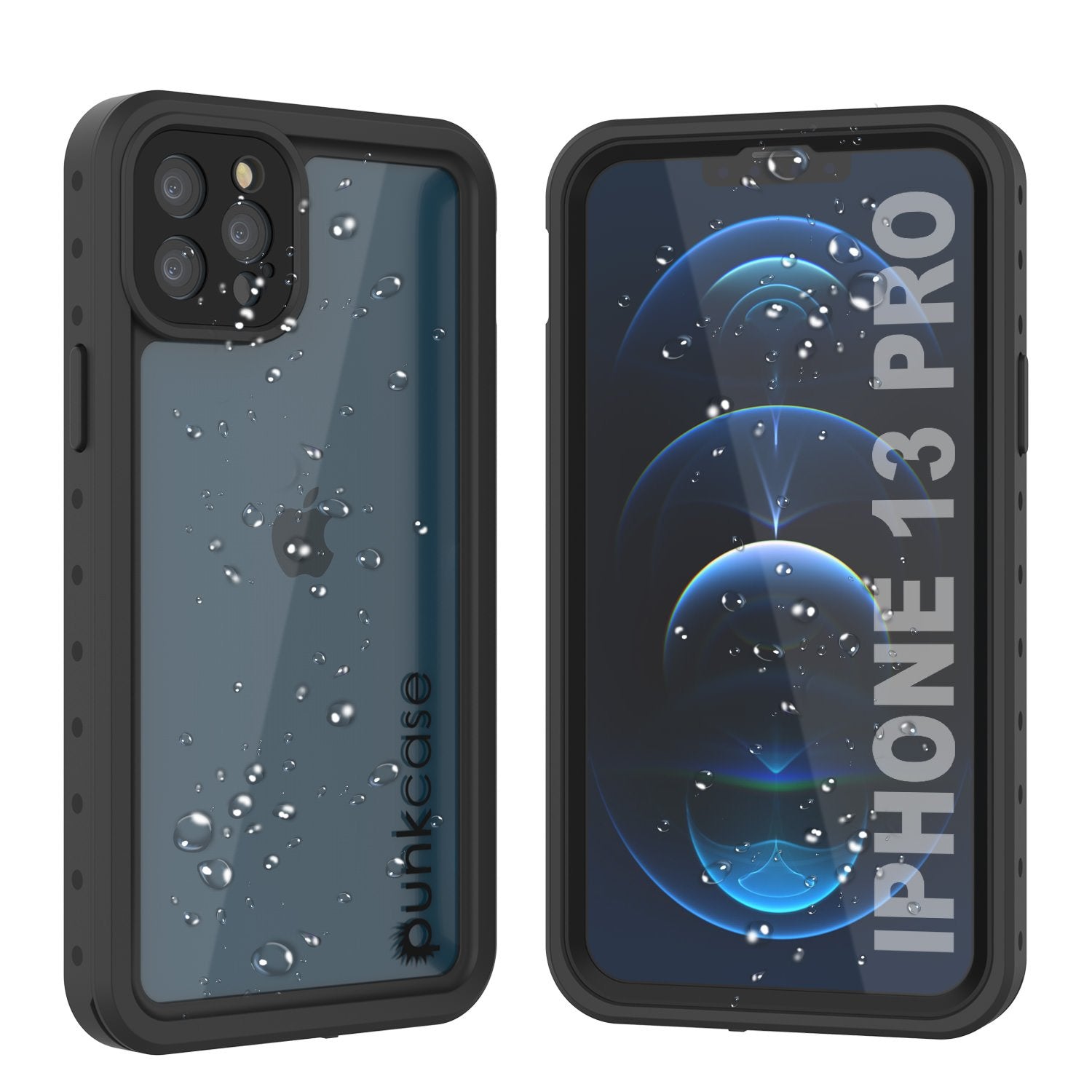Capa à Prova d'Água IP68 para iPhone 13 Pro, Punkcase [Transparente] [Série StudStar] [Apto] [Prova de Sujeira]