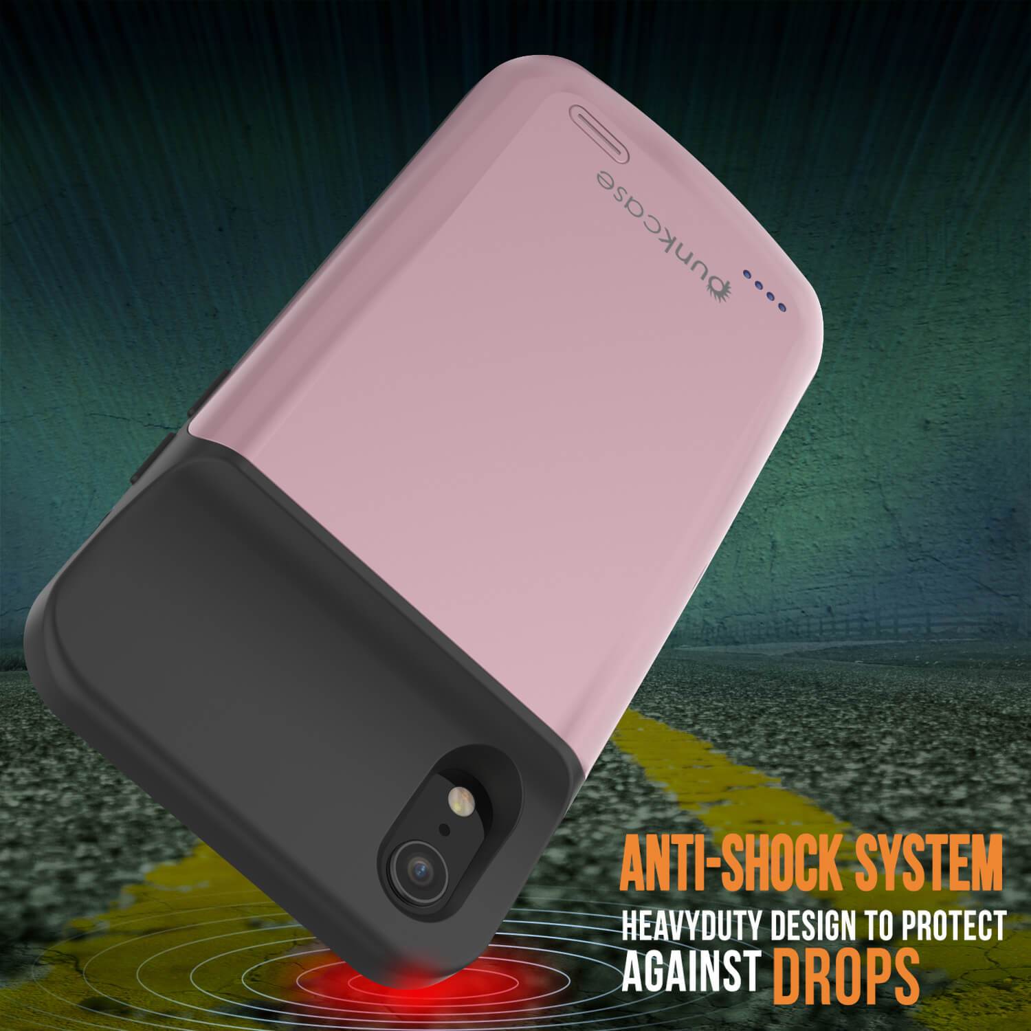 Capa de bateria iPhone 11 Pro, PunkJuice 5000mAH Power Bank de carregamento rápido com Protetor de Tela | [Ouro Rosa]