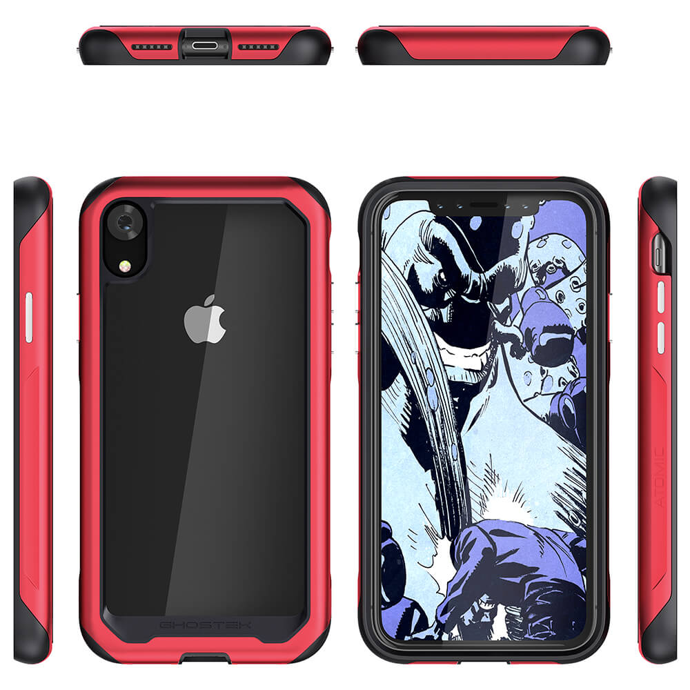 Capa iPhone Xr, Ghostek Atomic Slim 2 Series para iPhone Xr - Capa Resistente Resistente de Alto Desempenho | VERMELHO