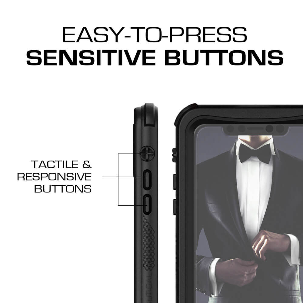 Capa iPhone Xr, Série Nautical da Ghostek para iPhone Xr - Capa Resistente Resistente | PRETO