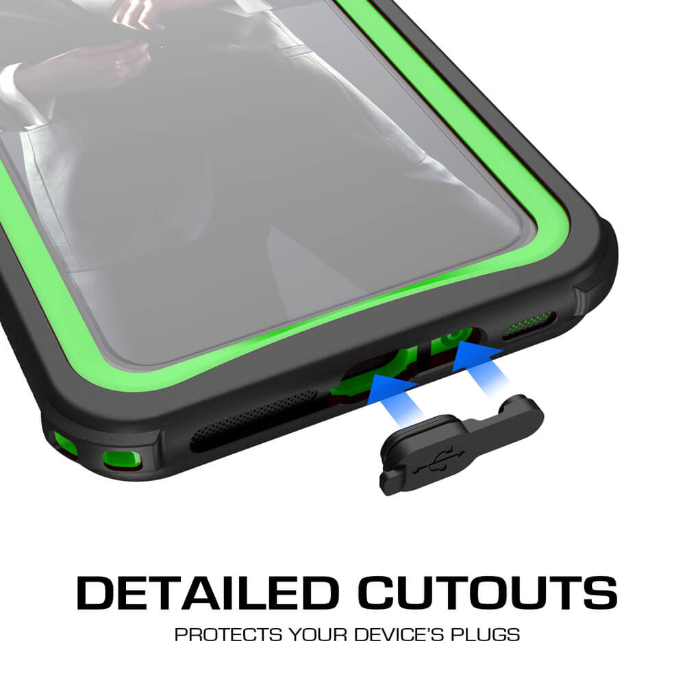 Capa para iPhone Xr, Série Náutica Ghostek para iPhone Xr, Capa Resistente Resistente Verde