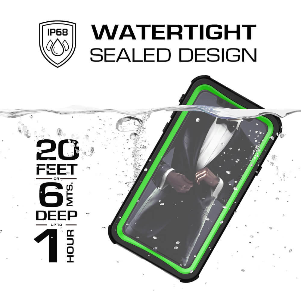 Capa para iPhone Xr, Série Náutica Ghostek para iPhone Xr, Capa Resistente Resistente Verde