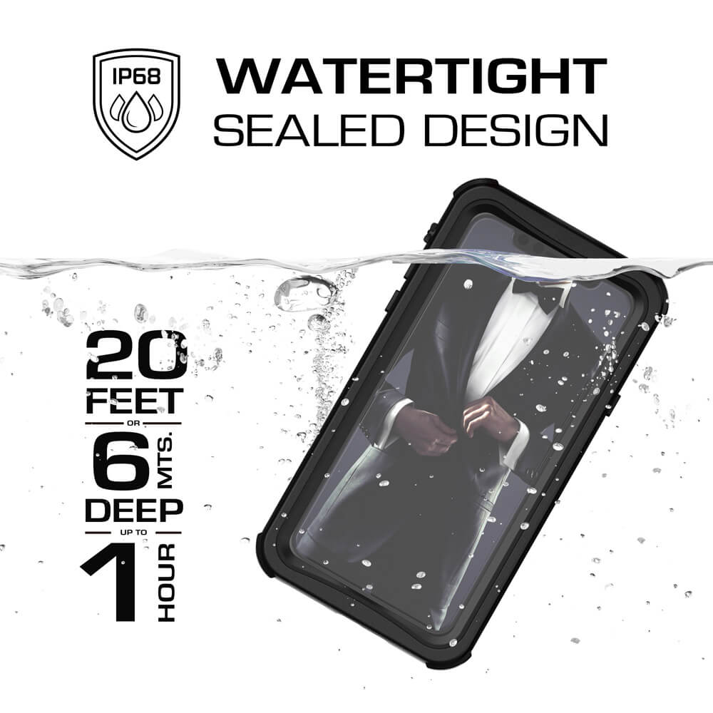 Capa iPhone Xr, Série Nautical da Ghostek para iPhone Xr - Capa Resistente Resistente | PRETO