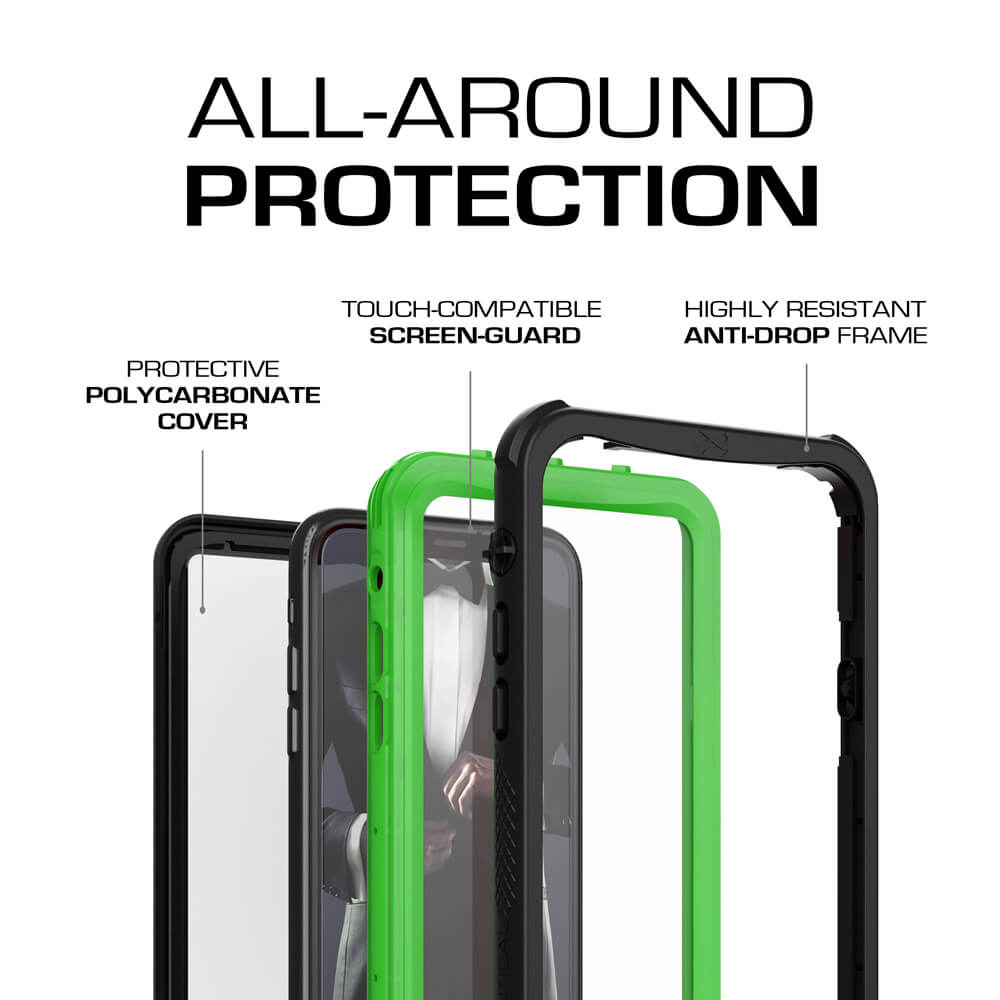 Capa para iPhone Xr, Série Náutica Ghostek para iPhone Xr, Capa Resistente Resistente Verde