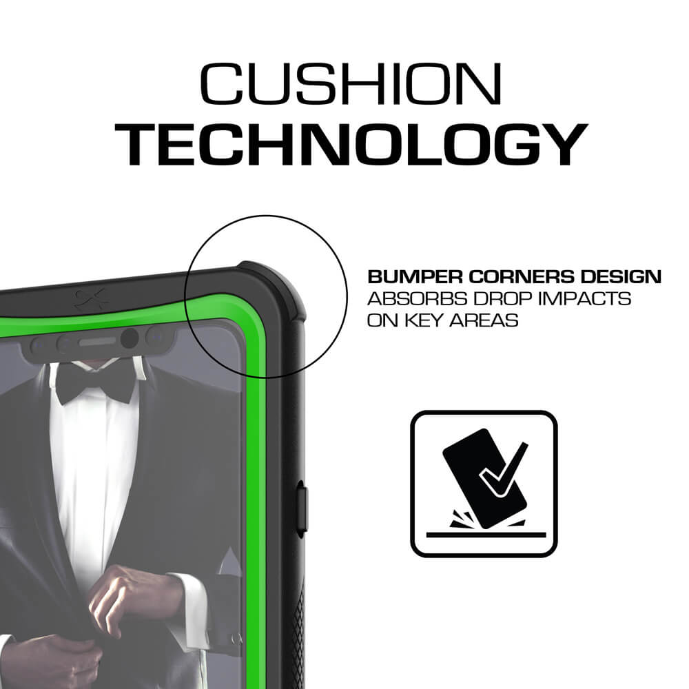 Capa para iPhone Xr, Série Náutica Ghostek para iPhone Xr, Capa Resistente Resistente Verde
