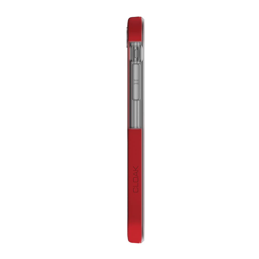 Capa para iPhone Xr, Série Ghostek Cloak 4 para iPhone Xr / Capa para iPhone Pro | VERMELHO-TRANSPARENTE