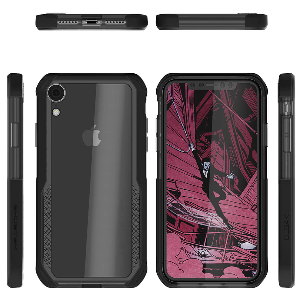 Capa iPhone Xr, Ghostek Cloak 4 Série para iPhone Xr / Capa iPhone Pro | PRETO