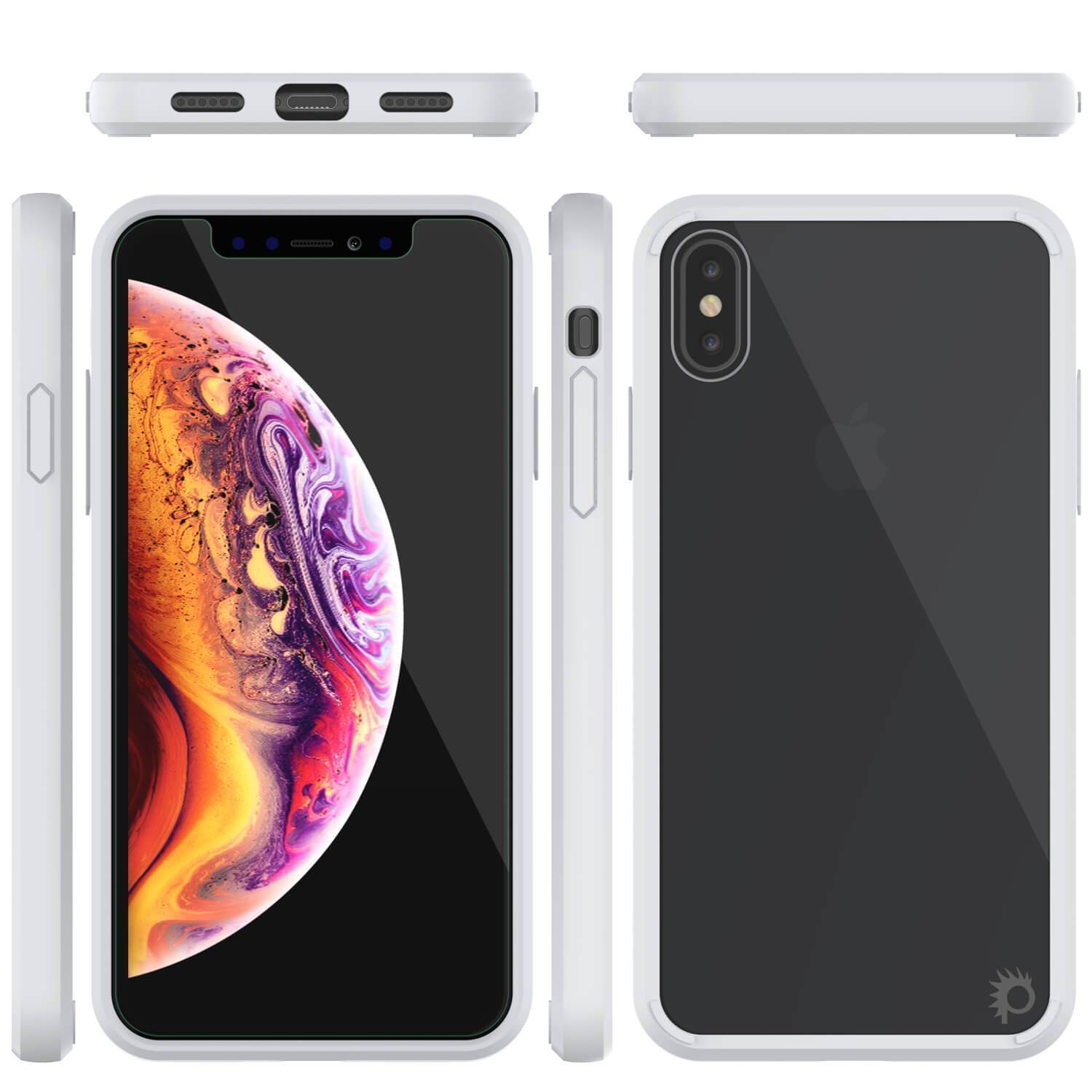 Capinha de Armadura Apple iPhone XS Punkcase Série Lucid-2.0 de Encaixe Compacto [Branco]