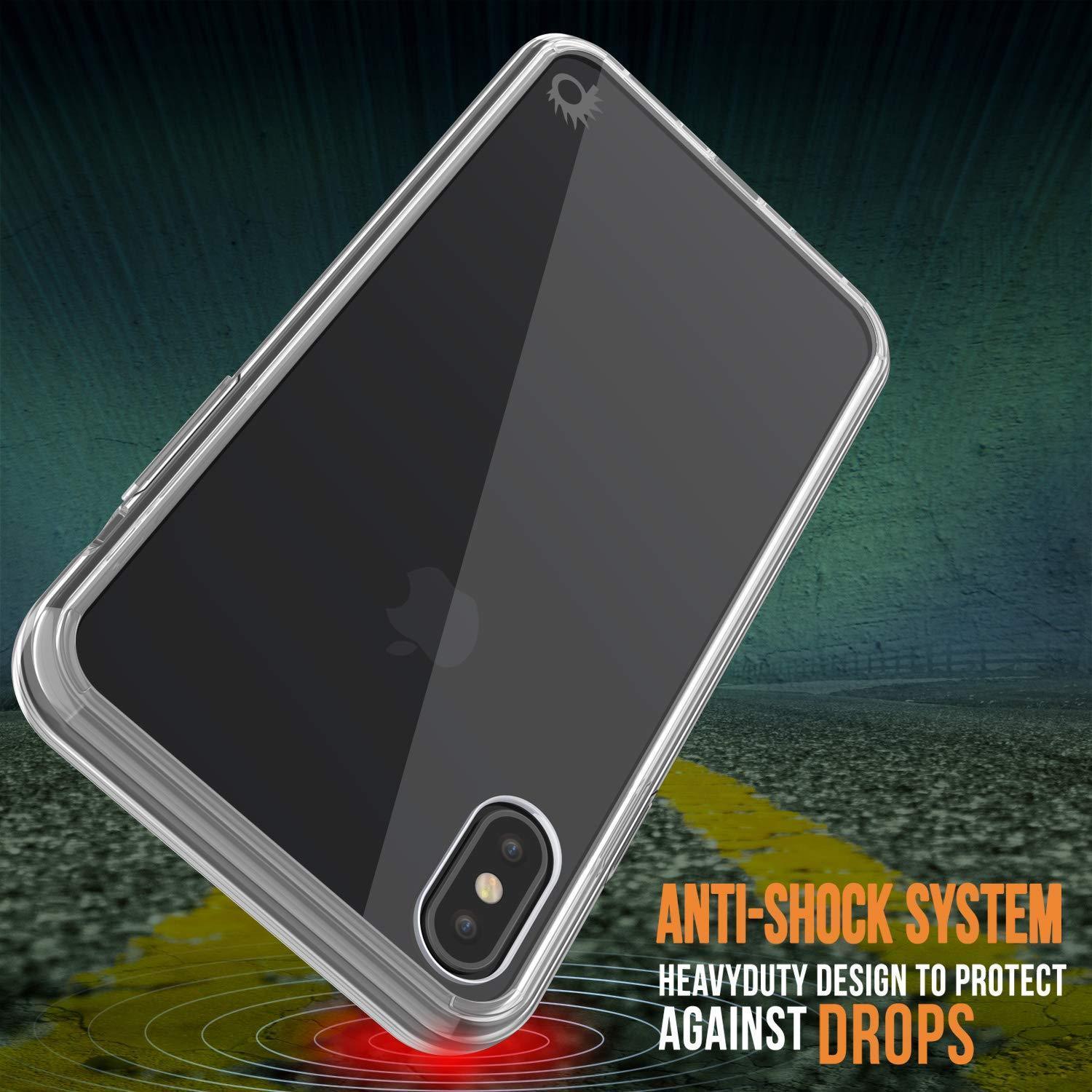 Capinha de Armadura Apple iPhone XS Punkcase Série Lucid-2.0 de Encaixe Compacto [Claro]
