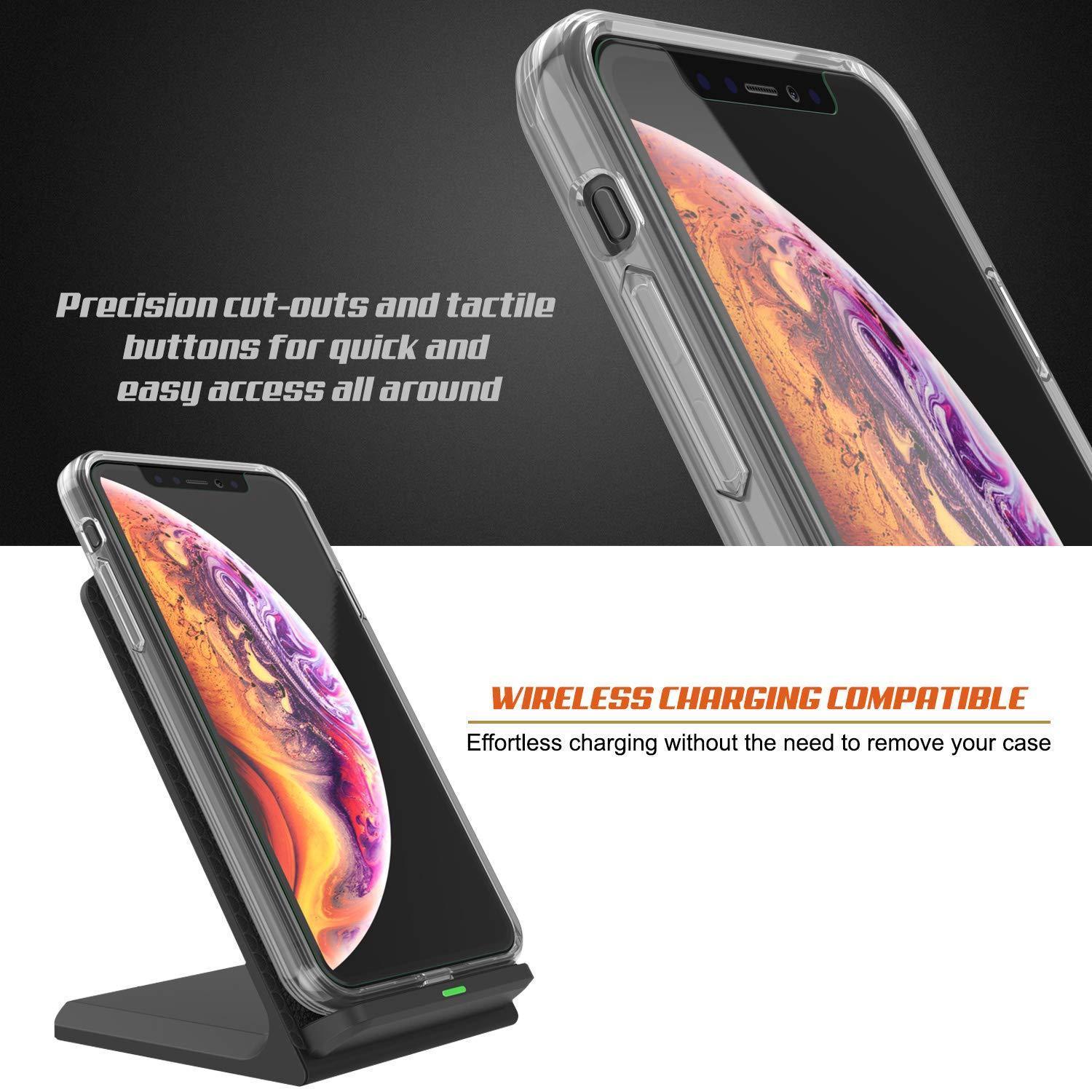 Capinha de Armadura Apple iPhone XS Punkcase Série Lucid-2.0 de Encaixe Compacto [Claro]