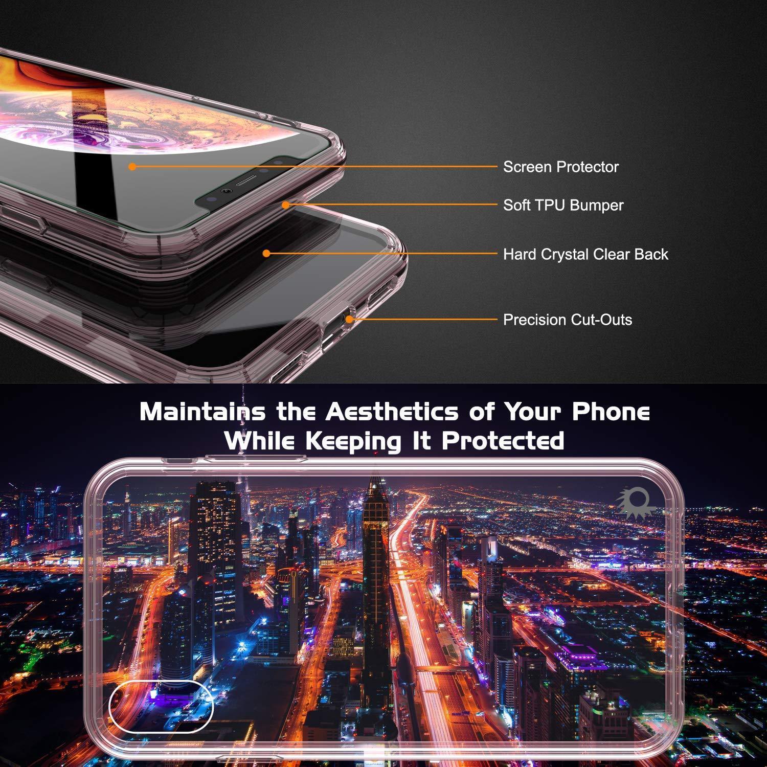Capinha de Armadura Apple iPhone XS Punkcase Série Lucid-2.0 de Encaixe Compacto [Cristal Rosa]