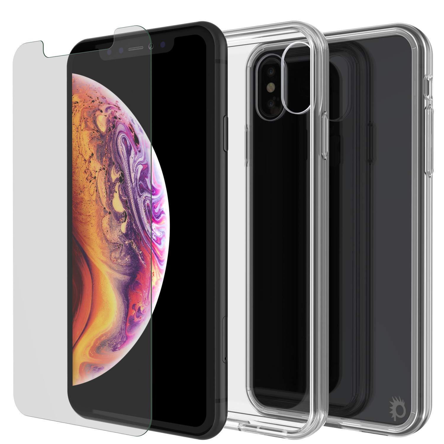 Capinha de Armadura Apple iPhone XS Punkcase Série Lucid-2.0 de Encaixe Compacto [Claro]