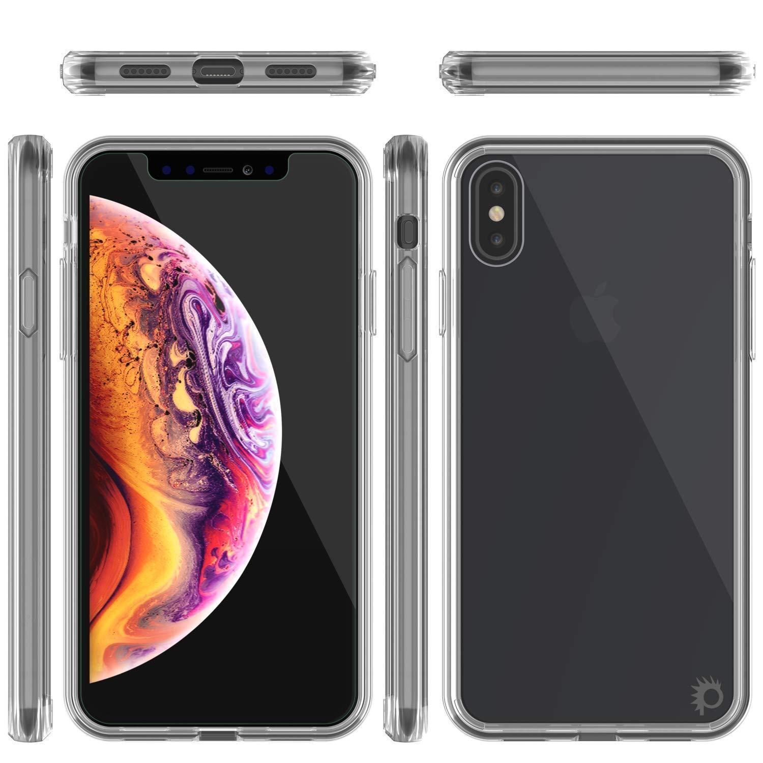 Capinha de Armadura Apple iPhone XS Punkcase Série Lucid-2.0 de Encaixe Compacto [Claro]