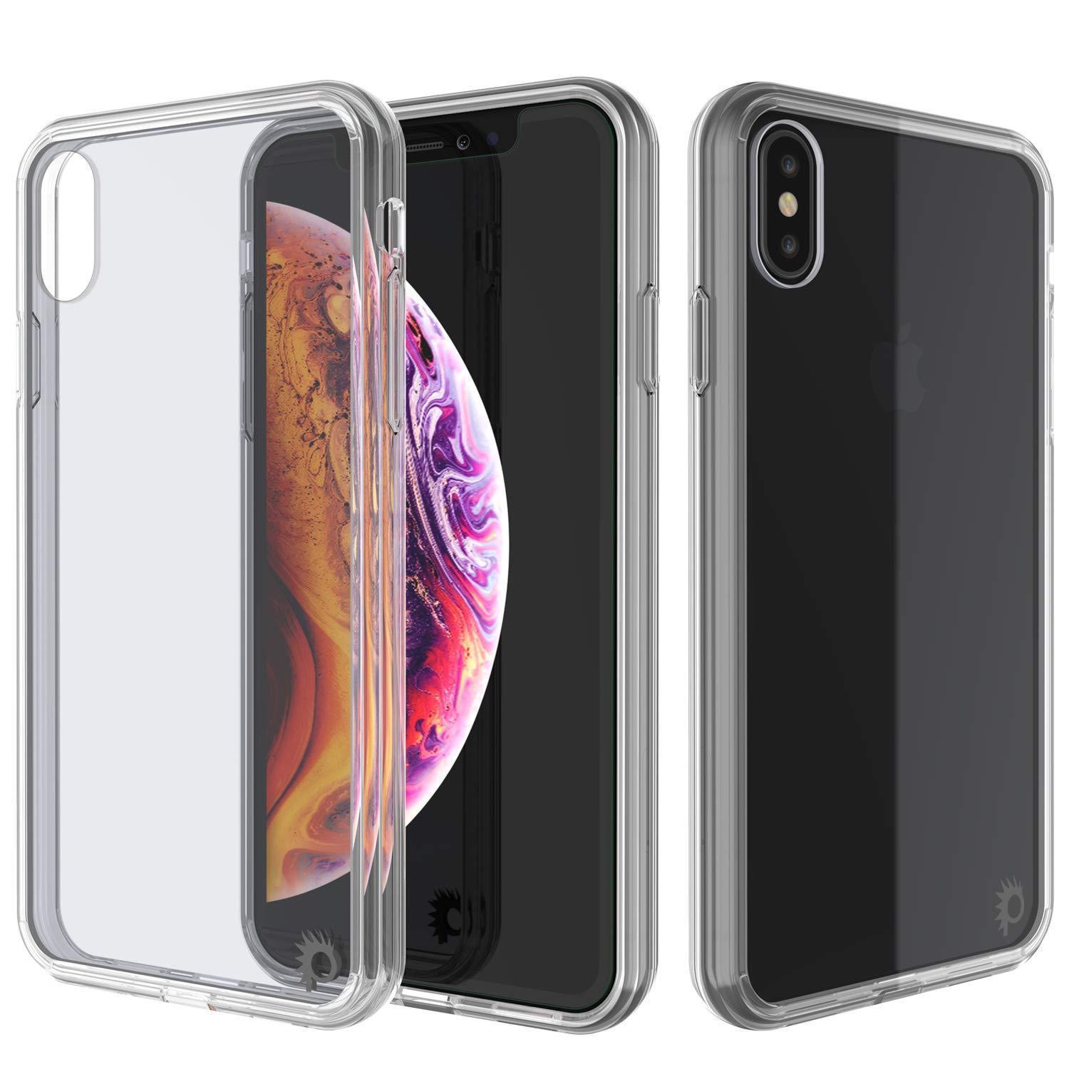 Capinha de Armadura Apple iPhone XS Punkcase Série Lucid-2.0 de Encaixe Compacto [Claro]