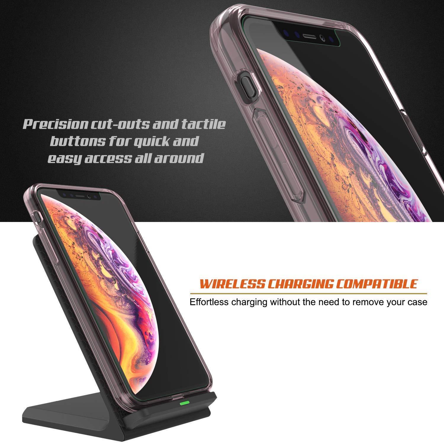 Capinha de Armadura Apple iPhone XS Punkcase Série Lucid-2.0 de Encaixe Compacto [Cristal Rosa]