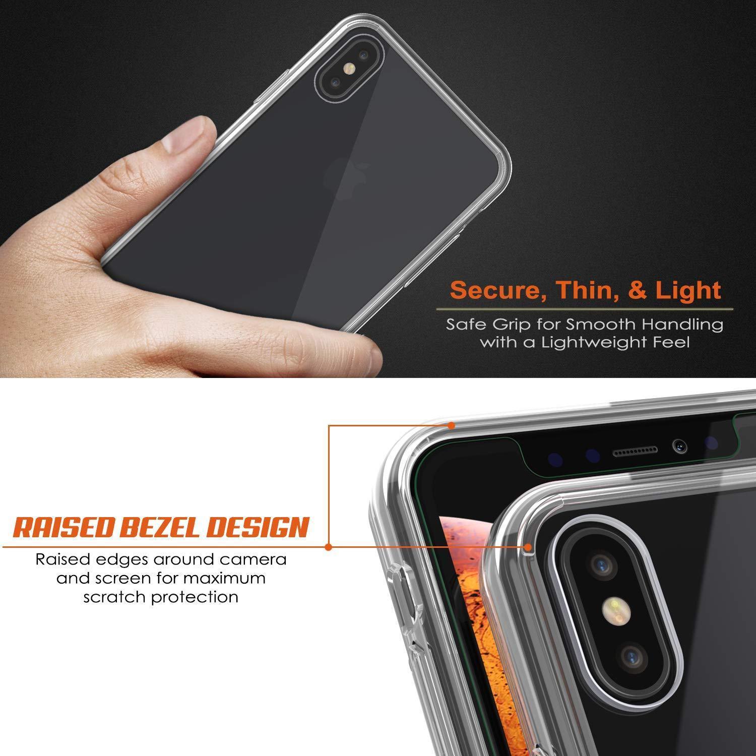 Capinha de Armadura Apple iPhone XS Punkcase Série Lucid-2.0 de Encaixe Compacto [Claro]