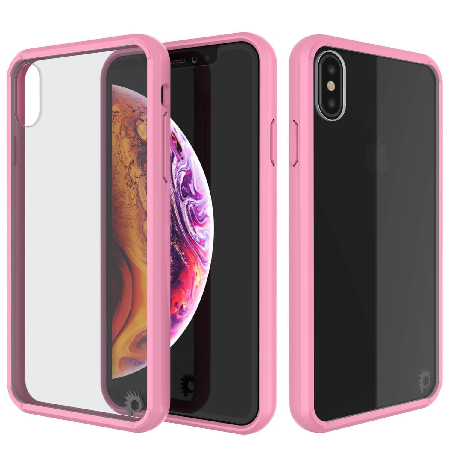 Capinha de Armadura Apple iPhone XS Punkcase Série Lucid-2.0 de Encaixe Compacto [Rosa]