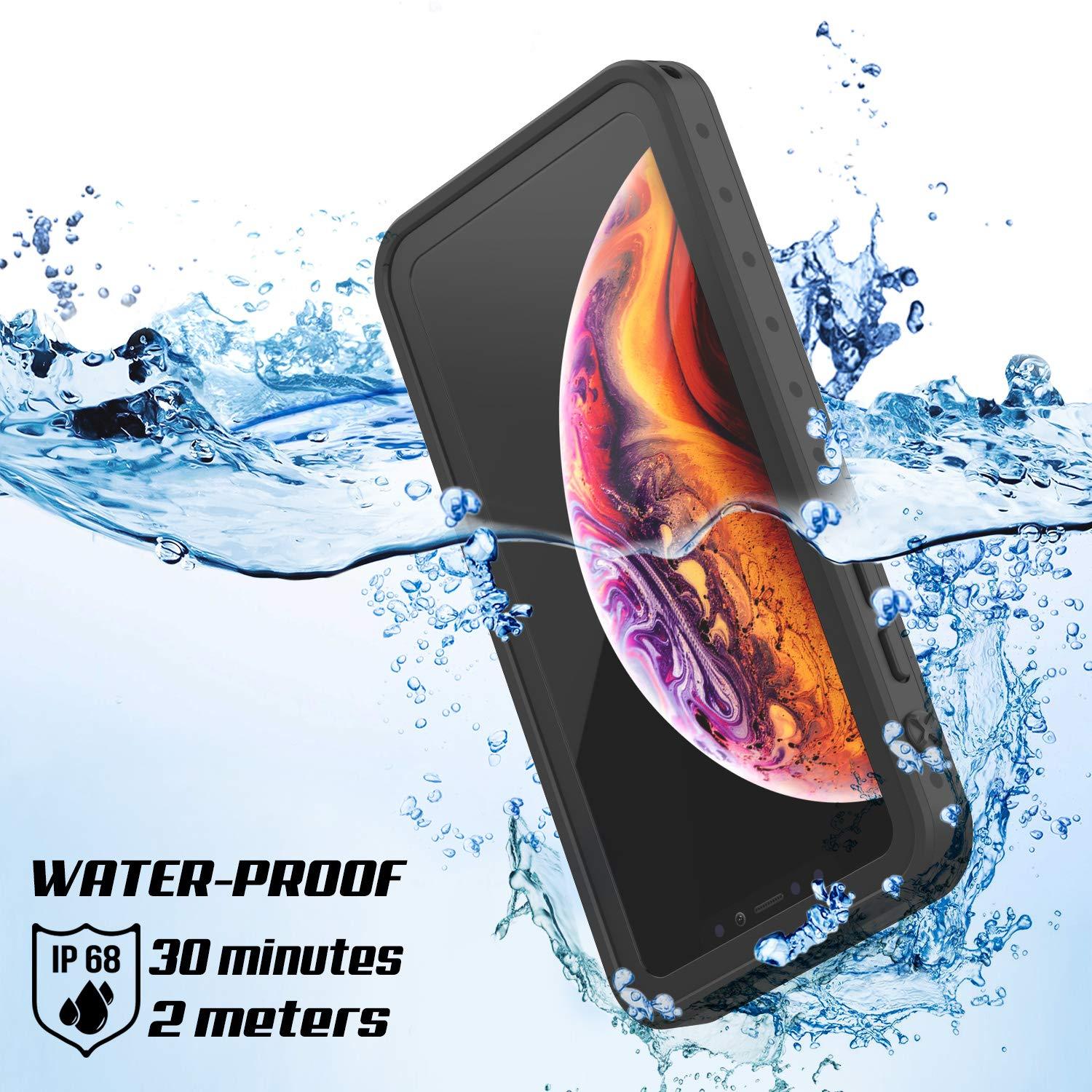 Capa à prova d'água IP68 para iPhone XS Max, Punkcase [Transparente] [Série StudStar] [Ajuste Slim] [Prova de sujeira]