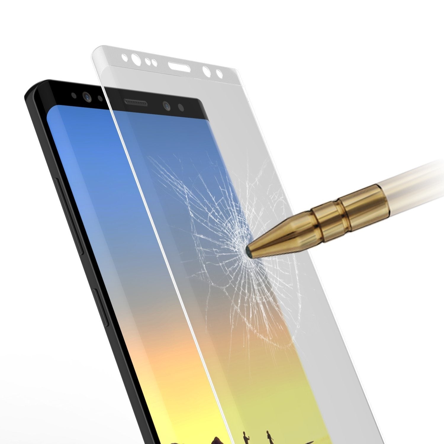 Galaxy Note 10+ Plus Black Punkcase Glass SHIELD Protetor de Tela de Vidro Temperado 0,33mm de Espessura 9H Glass