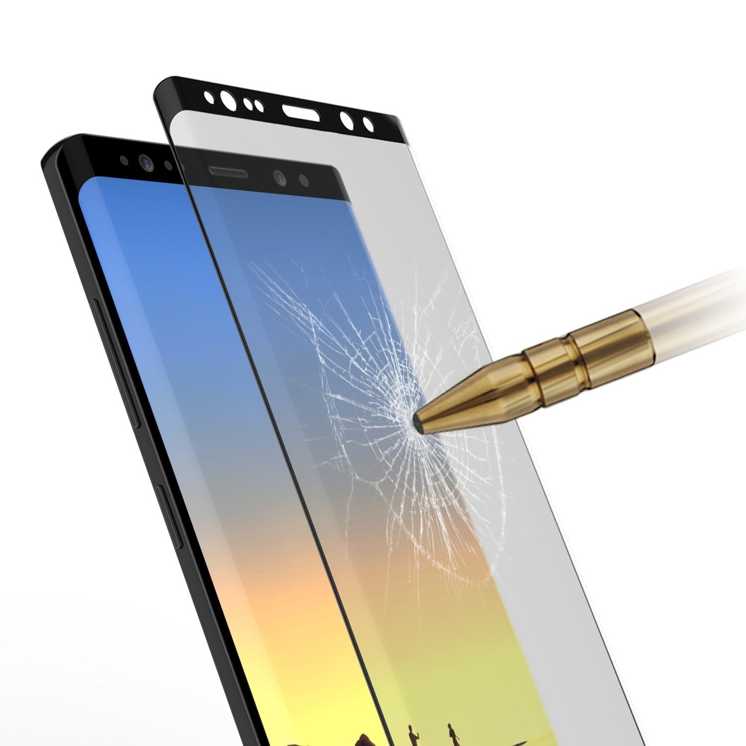 Galaxy Note 10+ Plus Black Punkcase Glass SHIELD Protetor de Tela de Vidro Temperado 0,33mm de Espessura 9H Glass