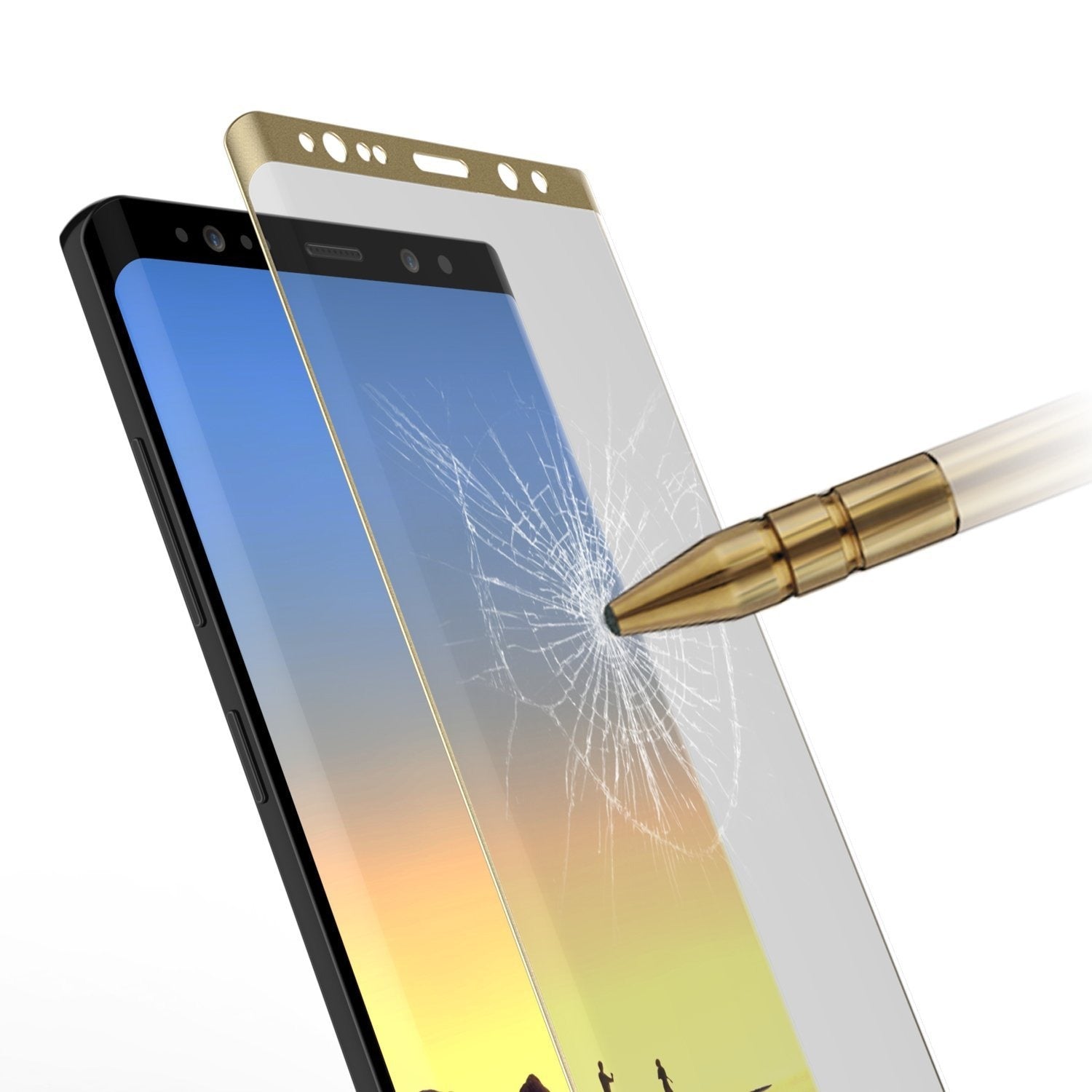 Galaxy Note 10+ Plus Black Punkcase Glass SHIELD Protetor de Tela de Vidro Temperado 0,33mm de Espessura 9H Glass