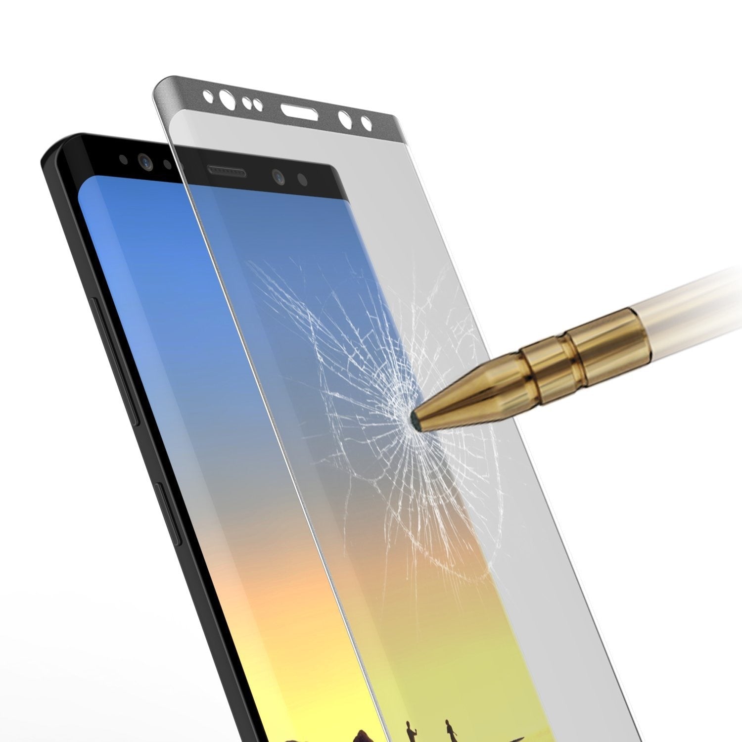 Galaxy Note 10+ Plus Black Punkcase Glass SHIELD Protetor de Tela de Vidro Temperado 0,33mm de Espessura 9H Glass
