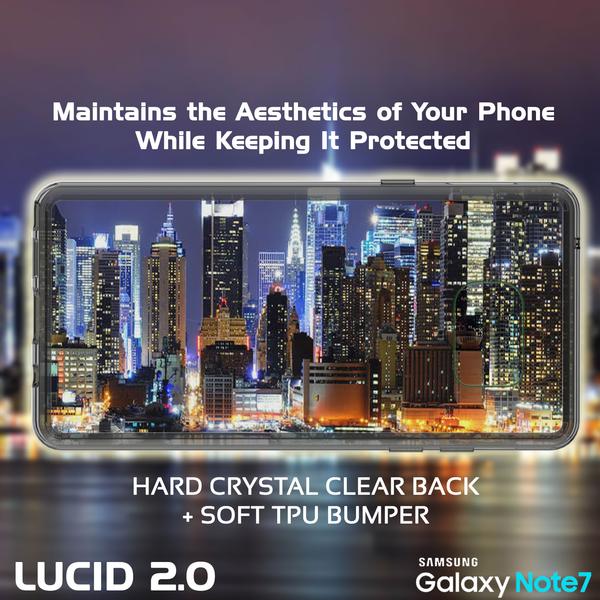 Note FE Case Punkcase® LUCID 2.0 Crystal Black Series w/ PUNK SHIELD Screen Protector | Ultra Fit