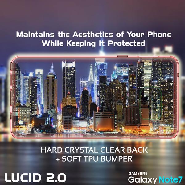 Note FE Case Punkcase® LUCID 2.0 Crystal Pink Series w/ PUNK SHIELD Screen Protector | Ultra Fit