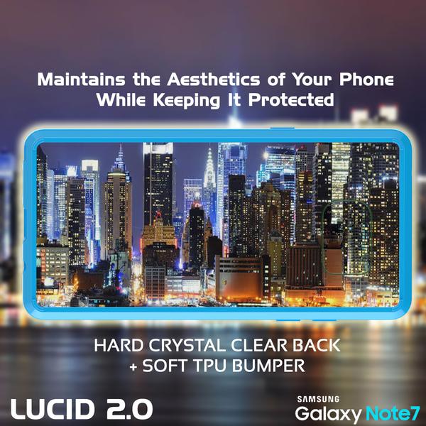 Note FE Case Punkcase® LUCID 2.0 Light Blue Series w/ PUNK SHIELD Screen Protector | Ultra Fit
