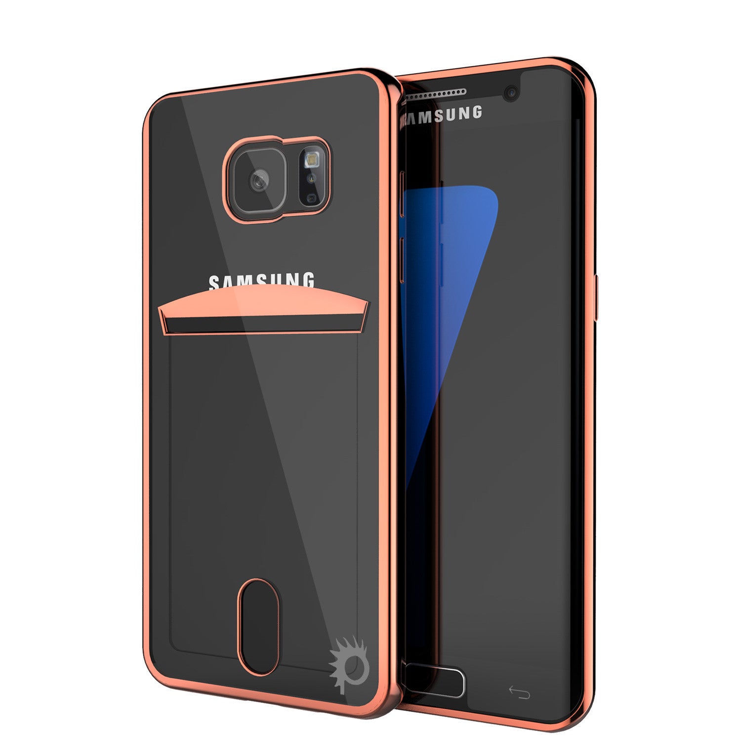 Capa Galaxy S7, série rosa ouro LUCID da PUNKCASE® | Slot para cartão | Protetor de tela SHIELD | Ajuste ultra