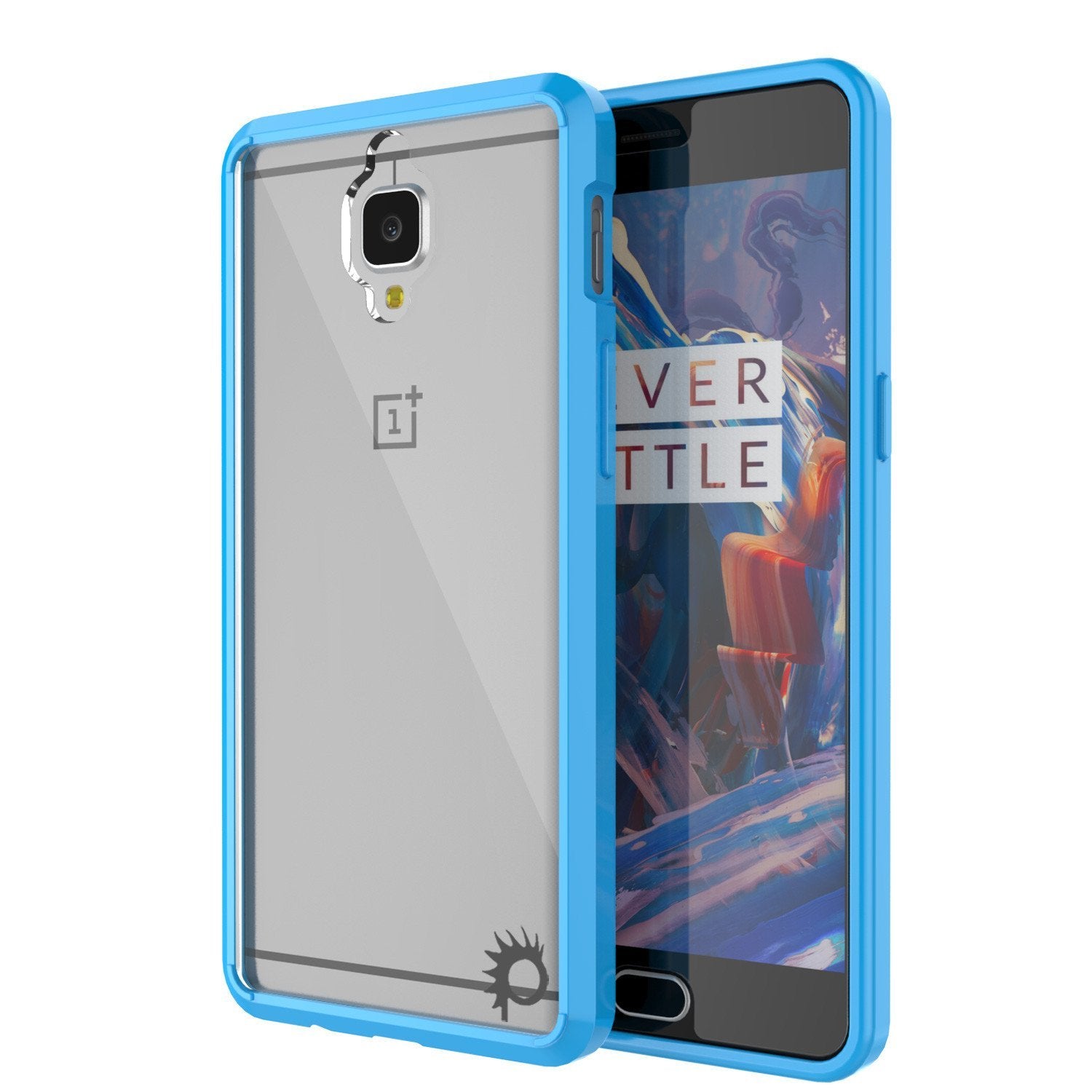 Capa OnePlus 3 Punkcase® Série LUCID 2.0 Azul Claro com Vidro Protetor SHIELD Garantia Vitalícia de Troca