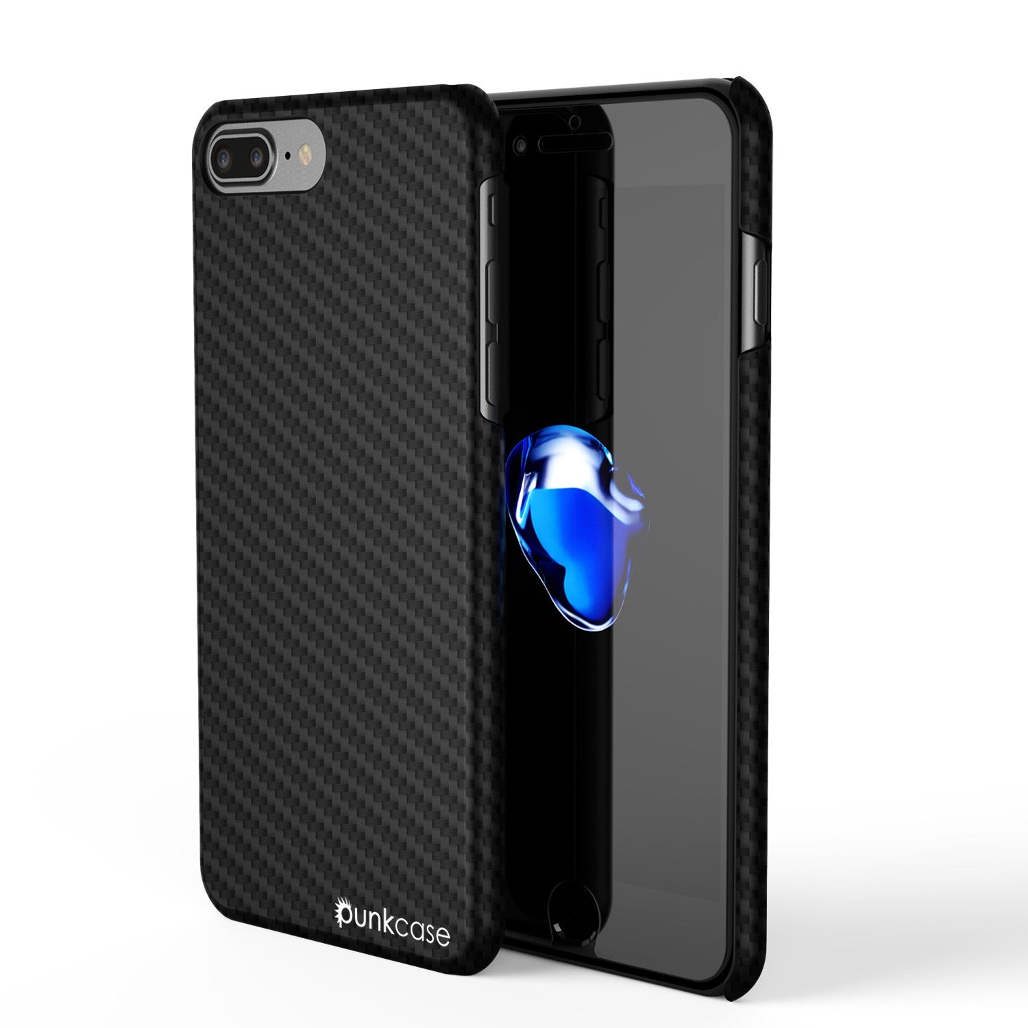 Capa iPhone 8+ Plus - Punkcase CarbonShield Jet Black