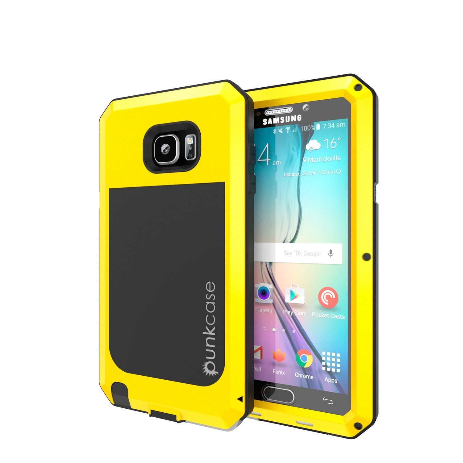 Capa S7, Série METALLIC NEON da Punkcase® para Samsung Galaxy S7 com VIDRO TEMPERADO | Estrutura de Alumínio