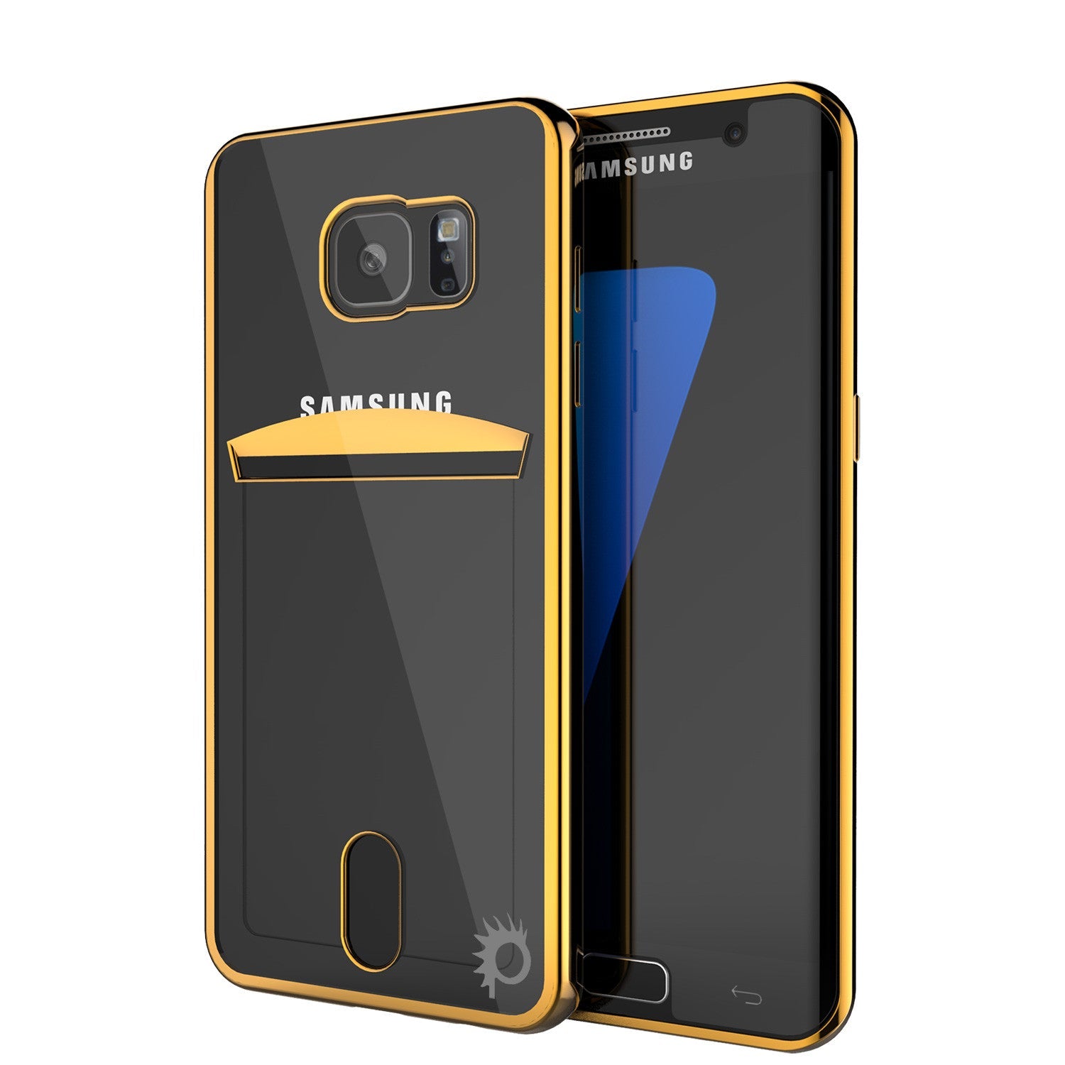 Capa Galaxy S7 EDGE, Série Ouro LUCID da PUNKCASE® | Slot para Cartão | Protetor de Tela SHIELD | Ajuste Ultra