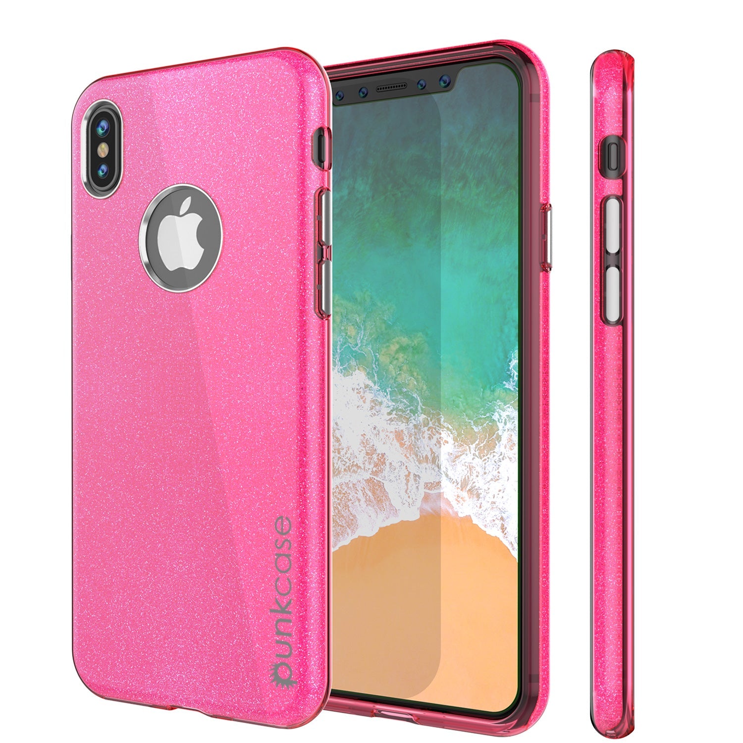 Capa para iPhone X, série Punkcase Galactic 2.0 Ultra Slim com Protetor de Tela de Vidro Temperado | [Rosa]