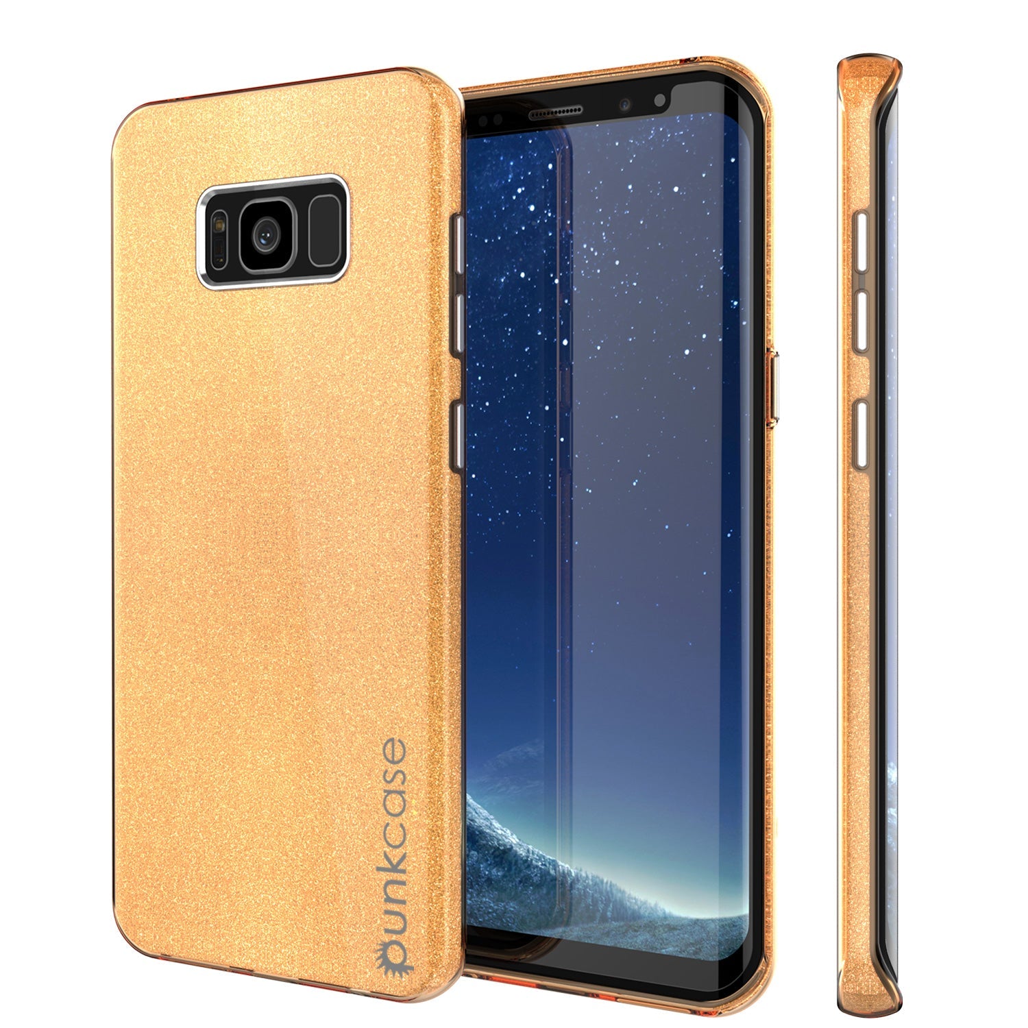 Capa Galaxy S8 Plus, série Punkcase Galactic 2.0 Capa Protetora Ultra Fina de Armadura TPU [Dourada]