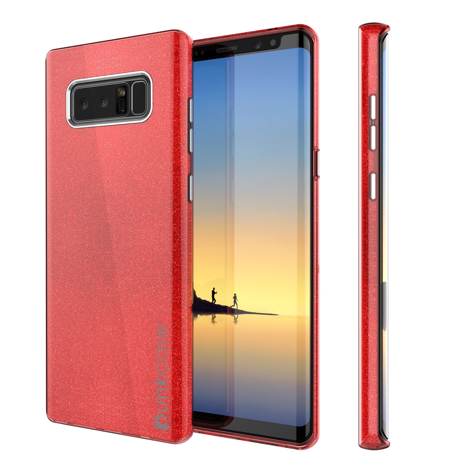 Capa Galaxy Note 8, Série Punkcase Galactic 2.0 Armadura Protetora Ultra Fina [Vermelho]