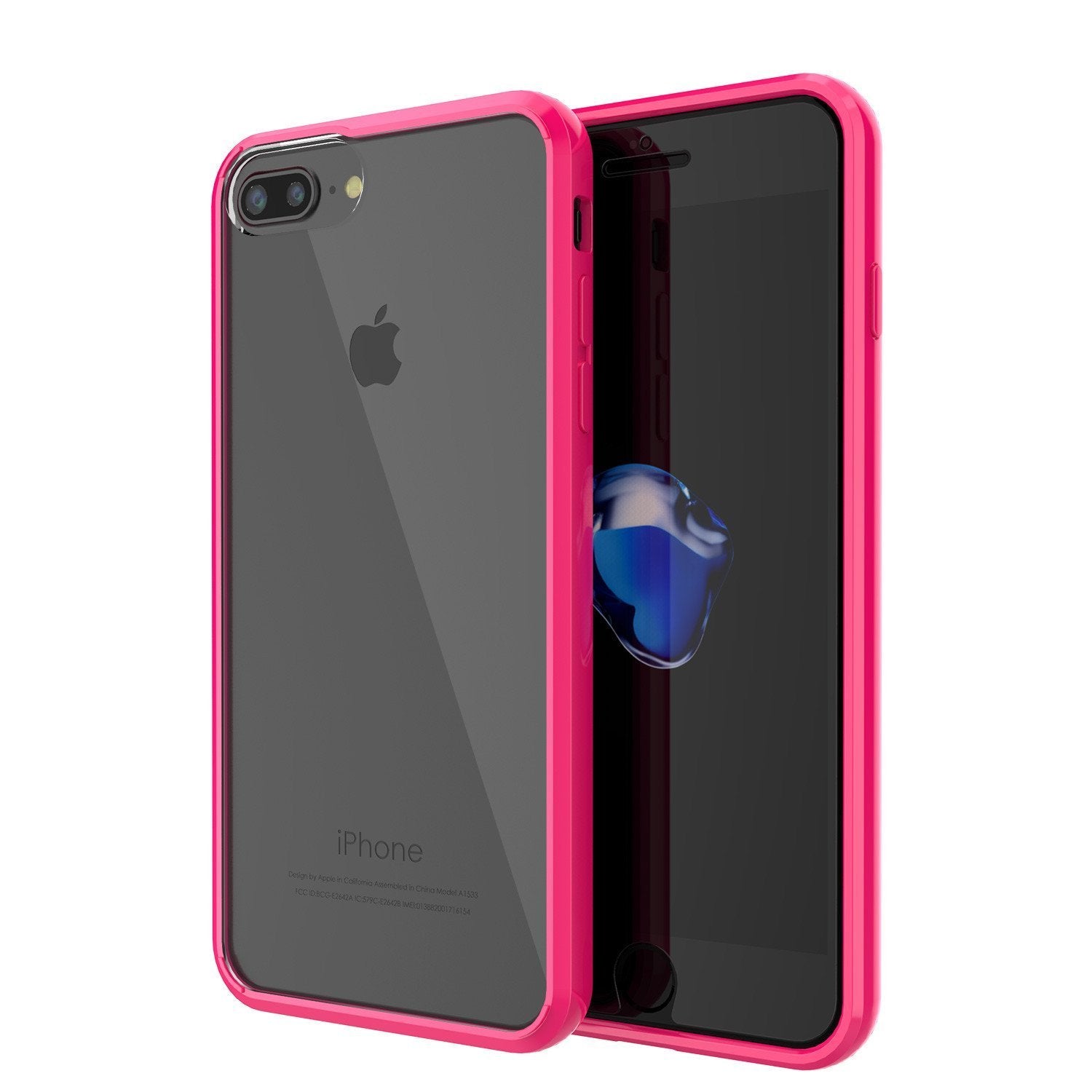Capinha de Armadura Apple iPhone 8 Punkcase Série Lucid-2.0 de Encaixe Compacto [Rosa]