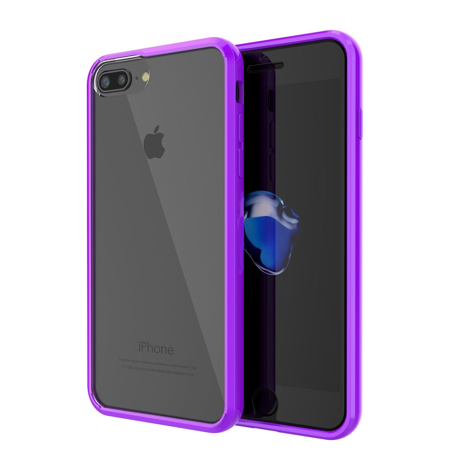 Capinha de Armadura Apple iPhone 8 Punkcase Série Lucid-2.0 de Encaixe Compacto [Roxa]